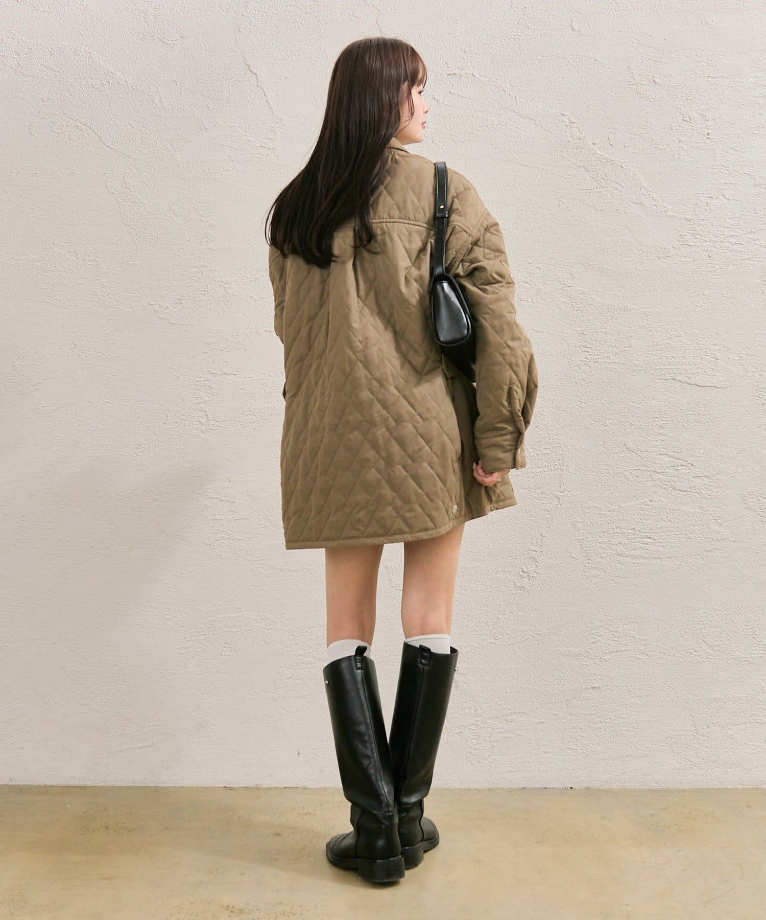 mystic(ミスティック) 【10/27新色START！】襟付きキルティングジャケット