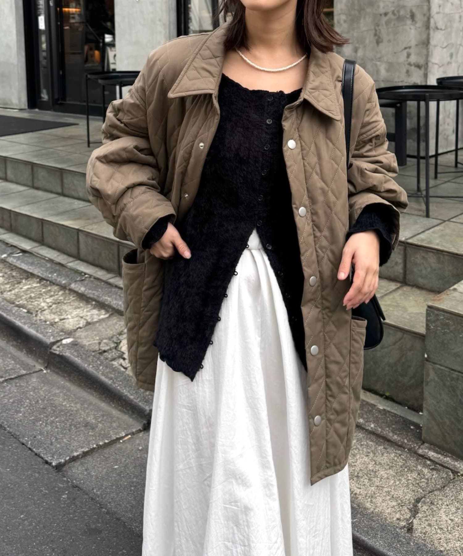 mystic(ミスティック) 【10/27新色START！】≪パルクロウィークおすすめITEM≫襟付きキルティングジャケット
