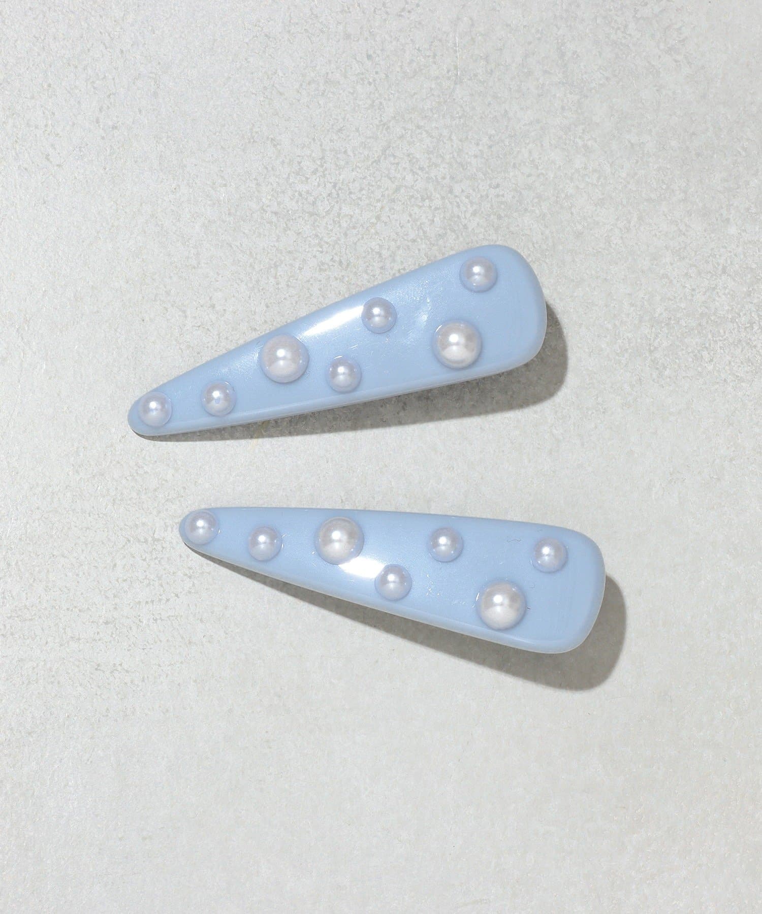 3COINS(スリーコインズ) パール付きクリップ2個セット