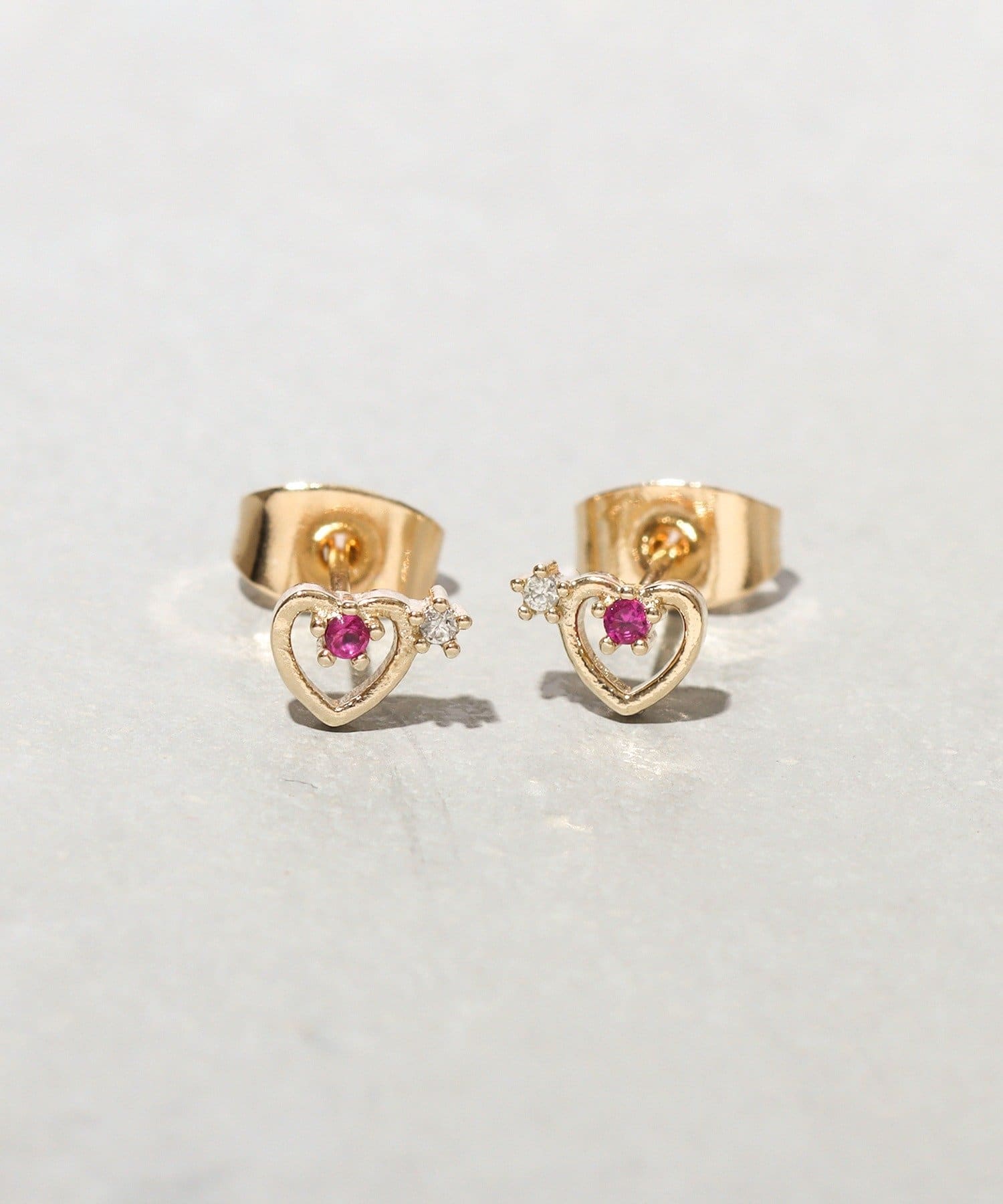 3COINS(スリーコインズ) カラーハートメタルピアス