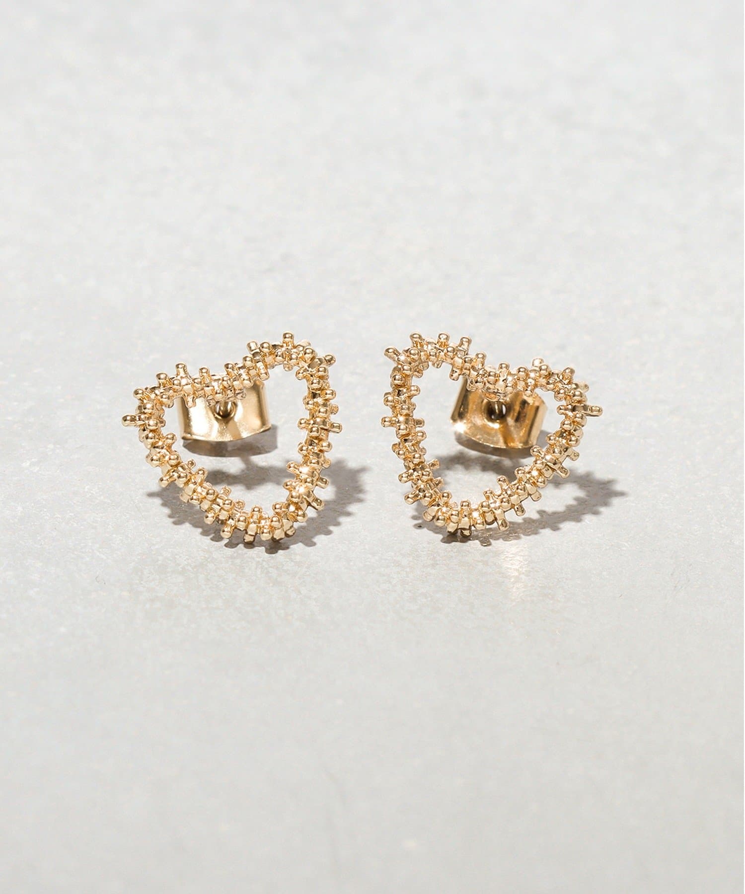 3COINS(スリーコインズ) ツブツブハートピアス