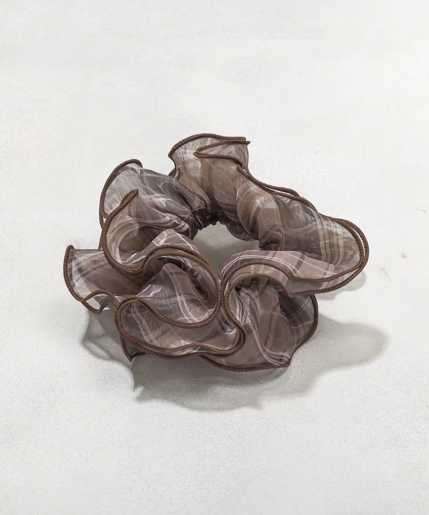 3COINS(スリーコインズ) シアーチェックシュシュ