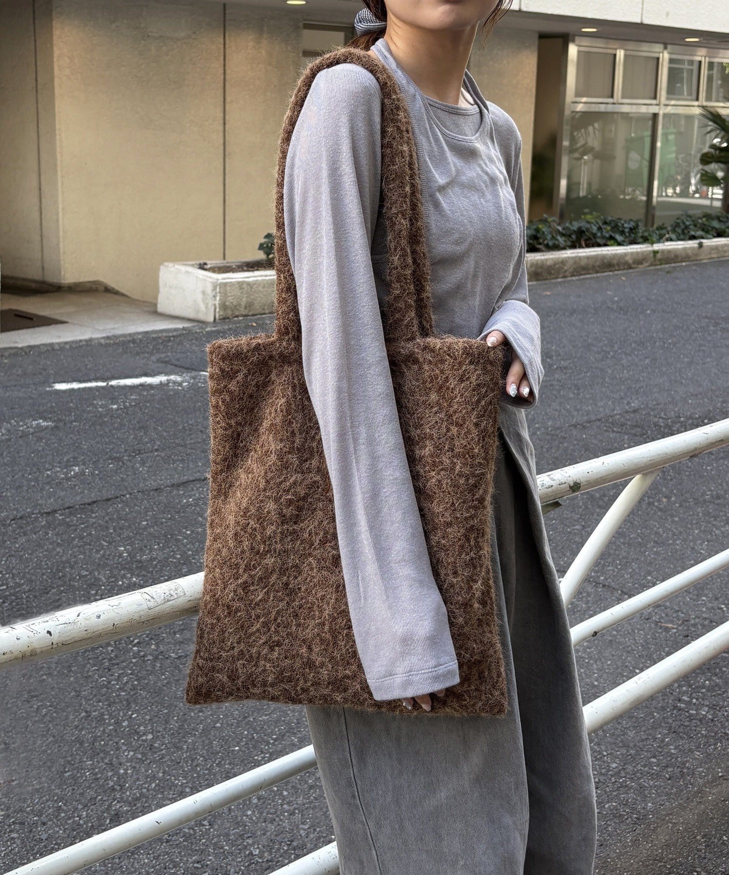 Lattice(ラティス) リボン刺繍トートバッグ
