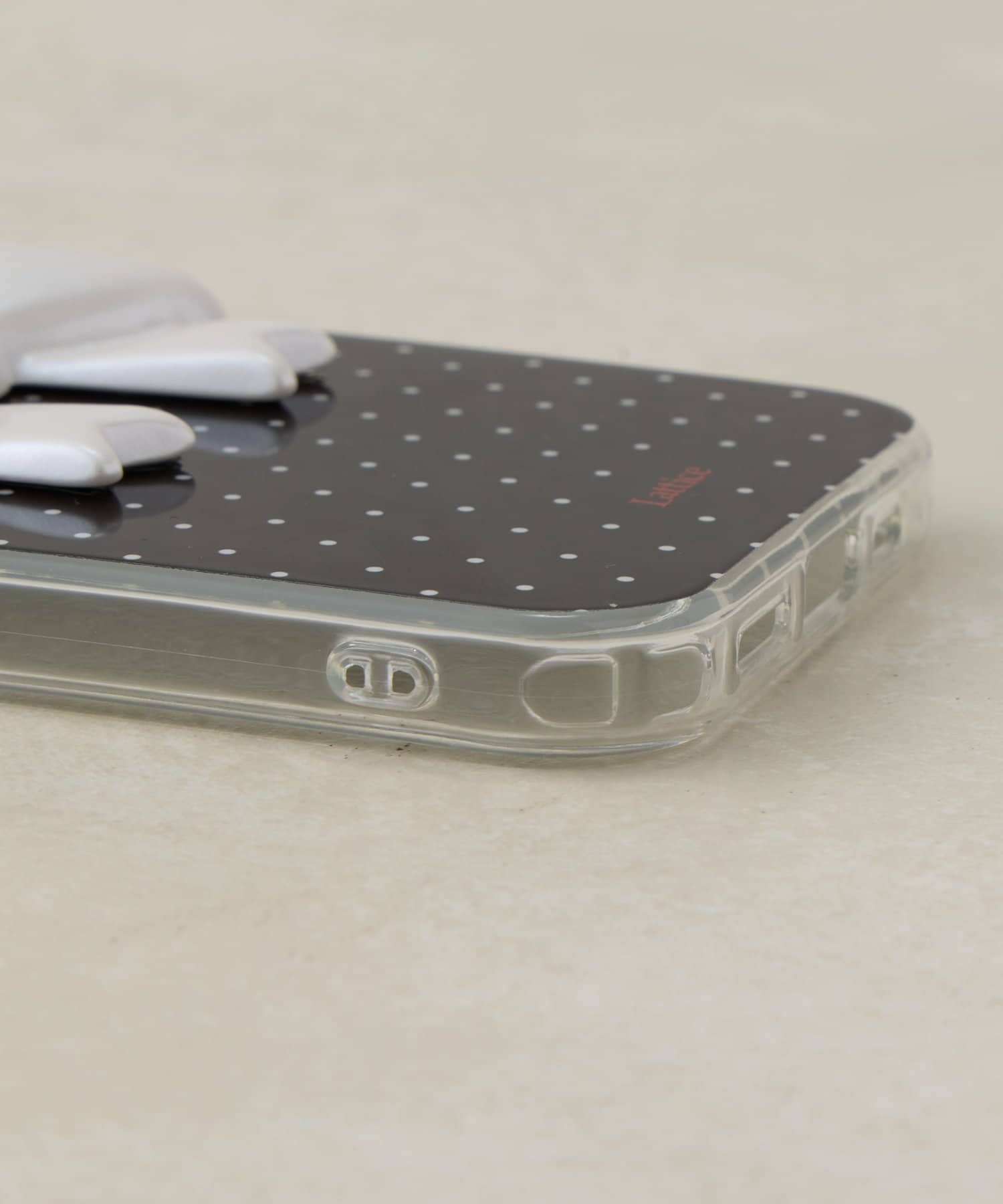 Lattice(ラティス) ボリュームリボンスマホケース(iPhone15)