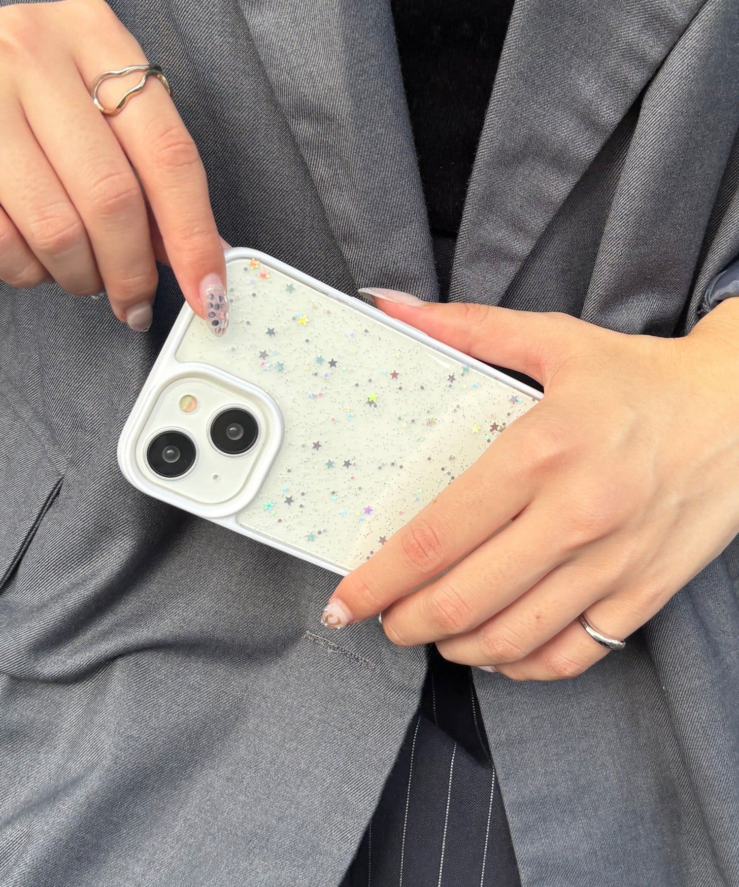 Lattice(ラティス) スターラメスマホケース(iPhone13/14)