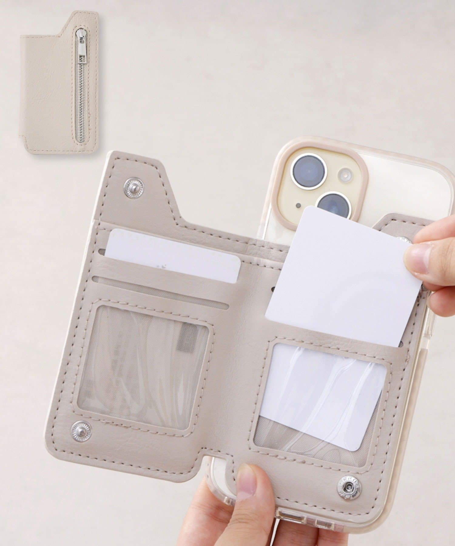 3COINS(スリーコインズ) スマホ用カードホルダー