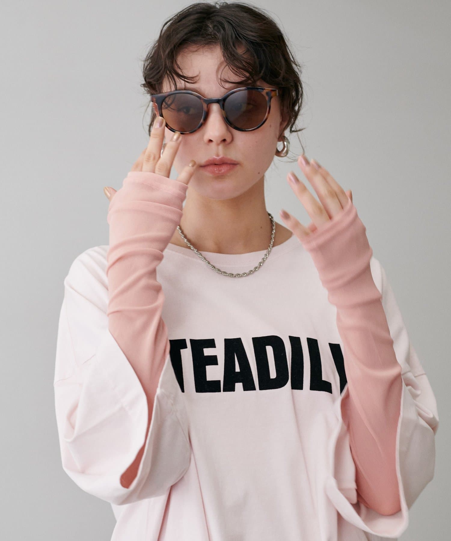 LARUTA(ラルータ) メッシュチュールプルオーバー