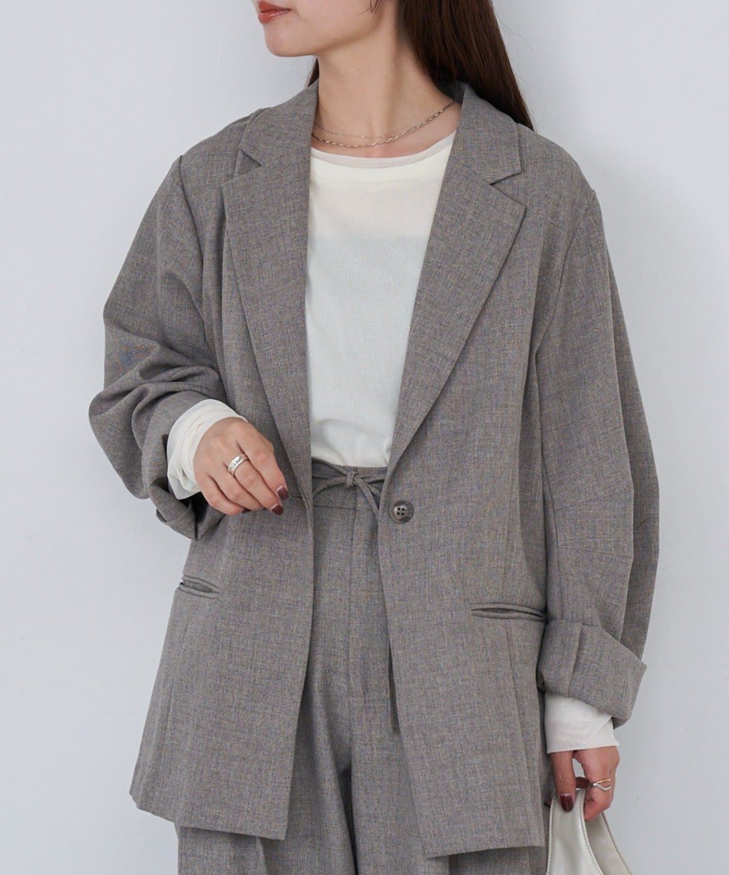 Kastane(カスタネ) 【S.Mサイズ展開/セットアップ対応】B バックタックイージージャケット