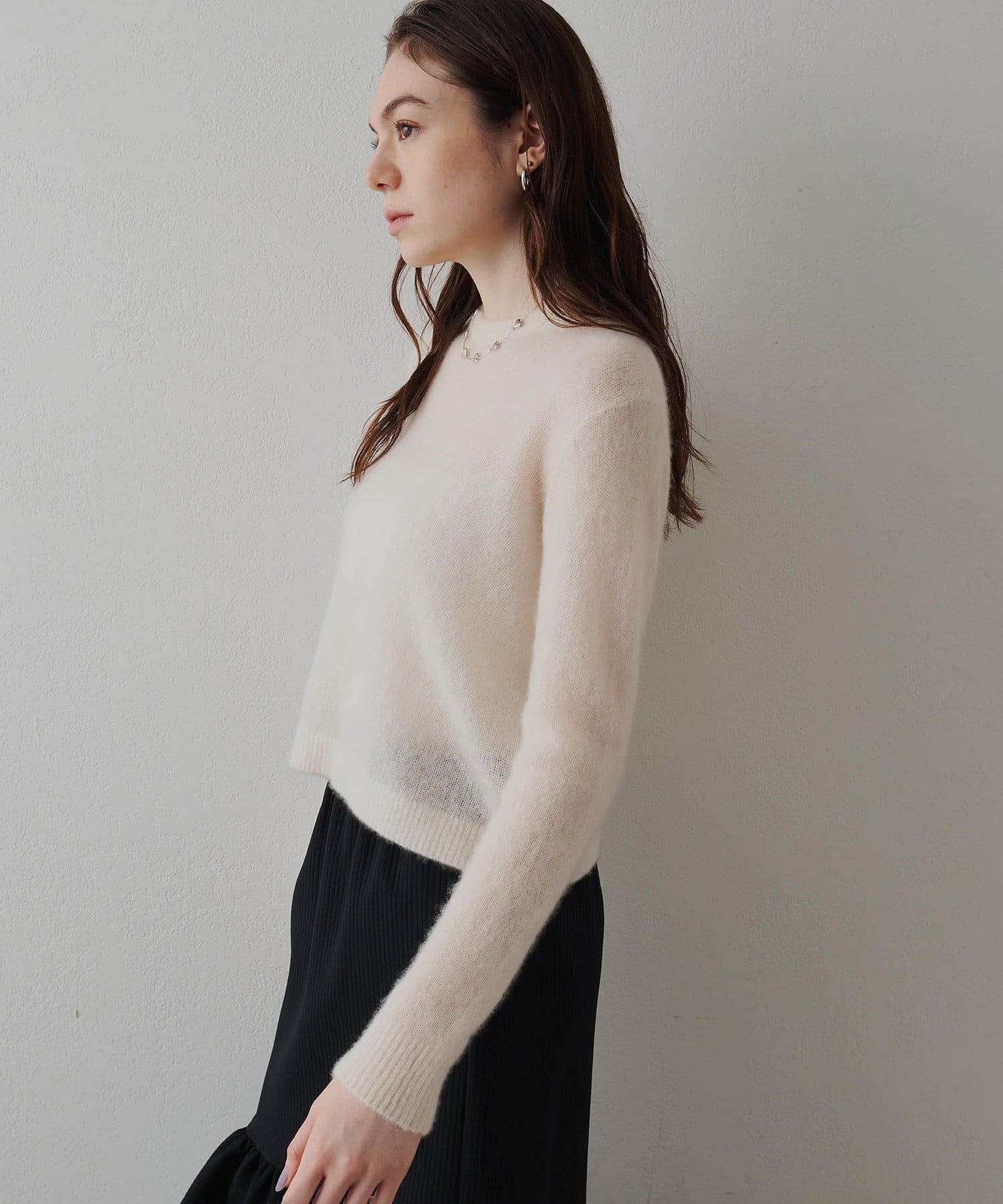 カシミヤシルクシアークルーニット | Drawing Numbers