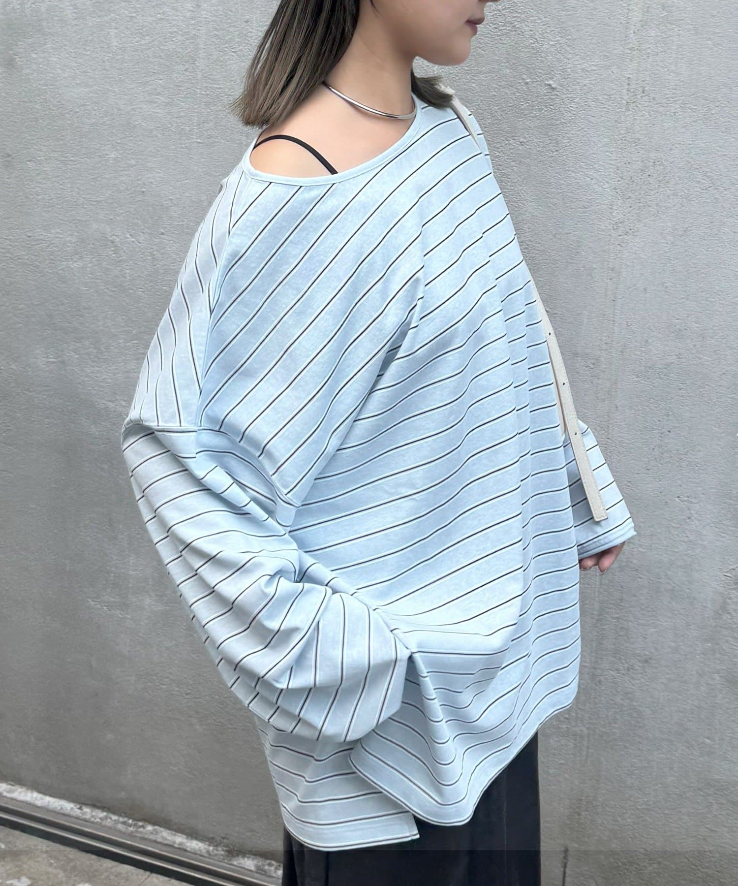 シアースラブボーダーワンポイント刺繍オーバTee | CIAOPANIC