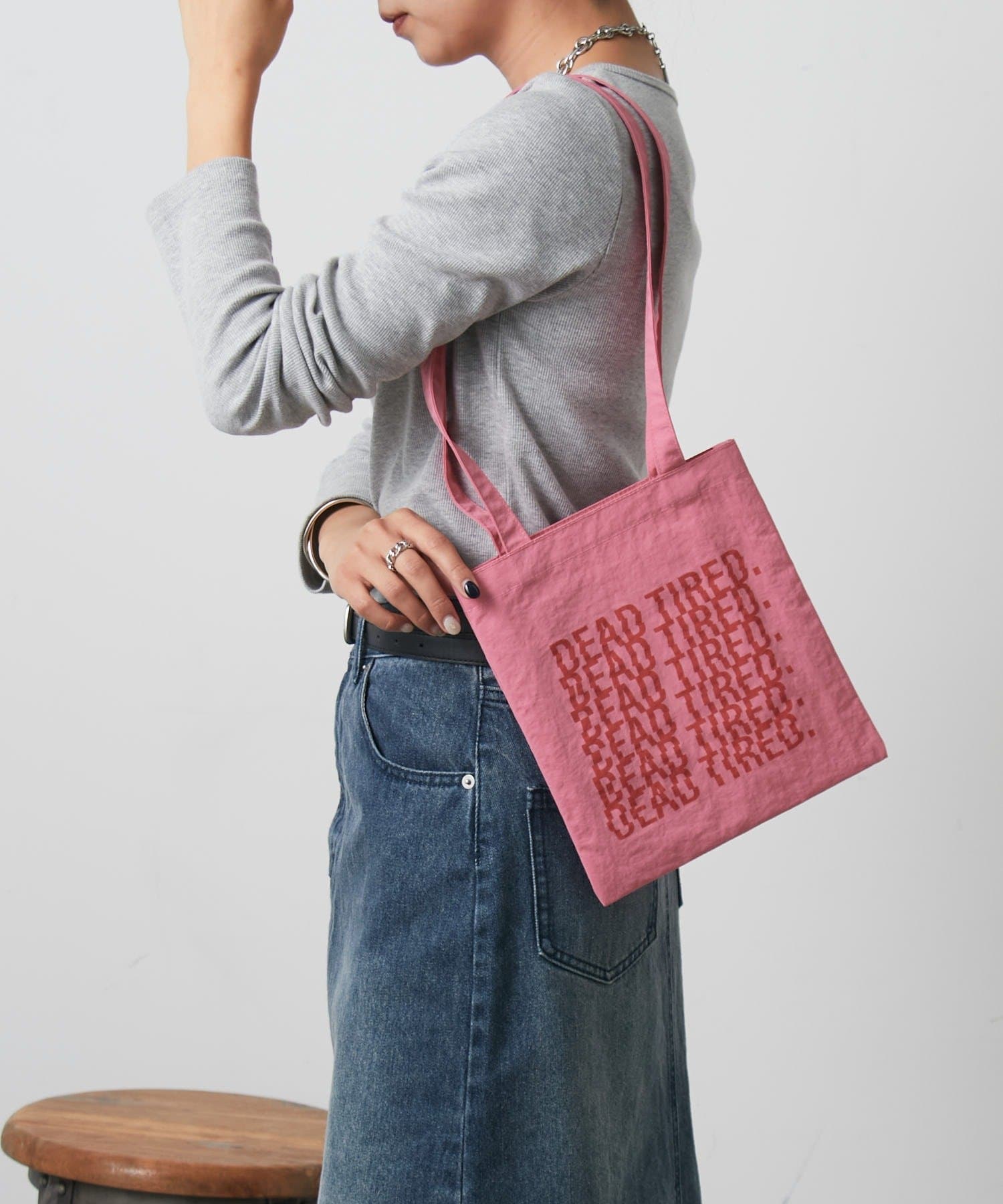 COLONY 2139(コロニー トゥーワンスリーナイン) ナイロンロングハンドルミニトートバッグ