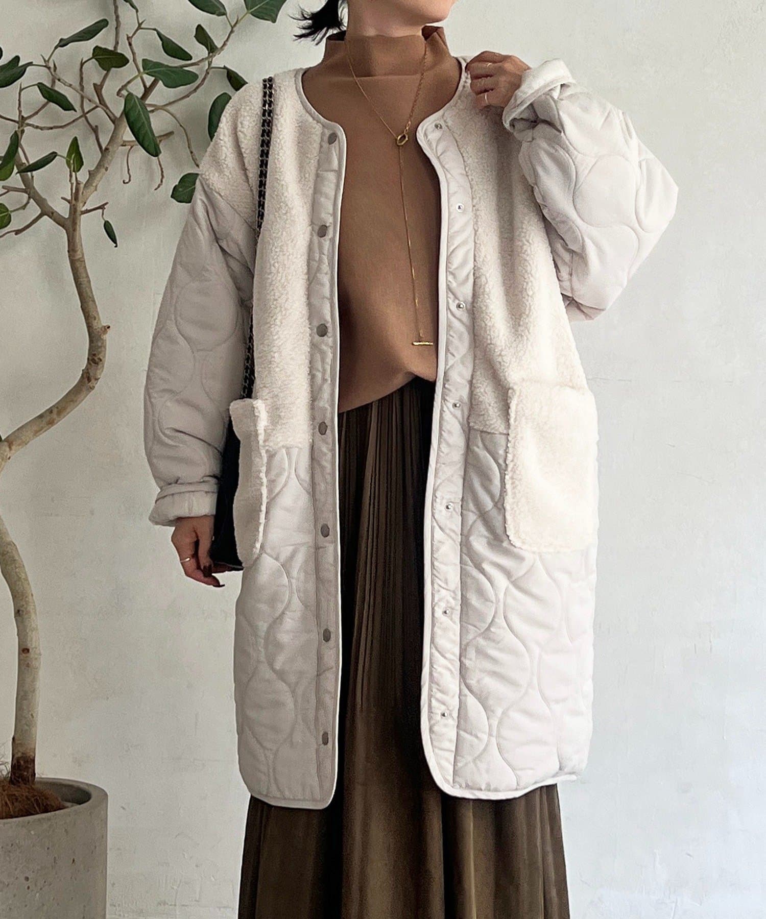 ボア×キルティングコート | Croisiere(クロジエール)レディース