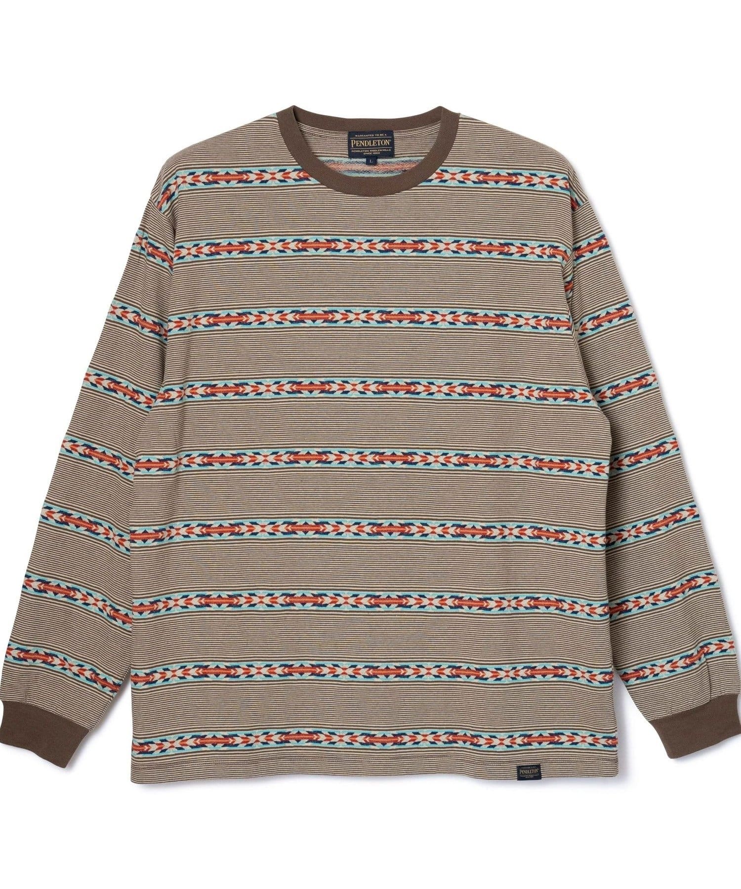 FREDY & GLOSTER(フレディ アンド グロスター) 【PENDLETON】Jacquard LS Tee ジャガードロンT