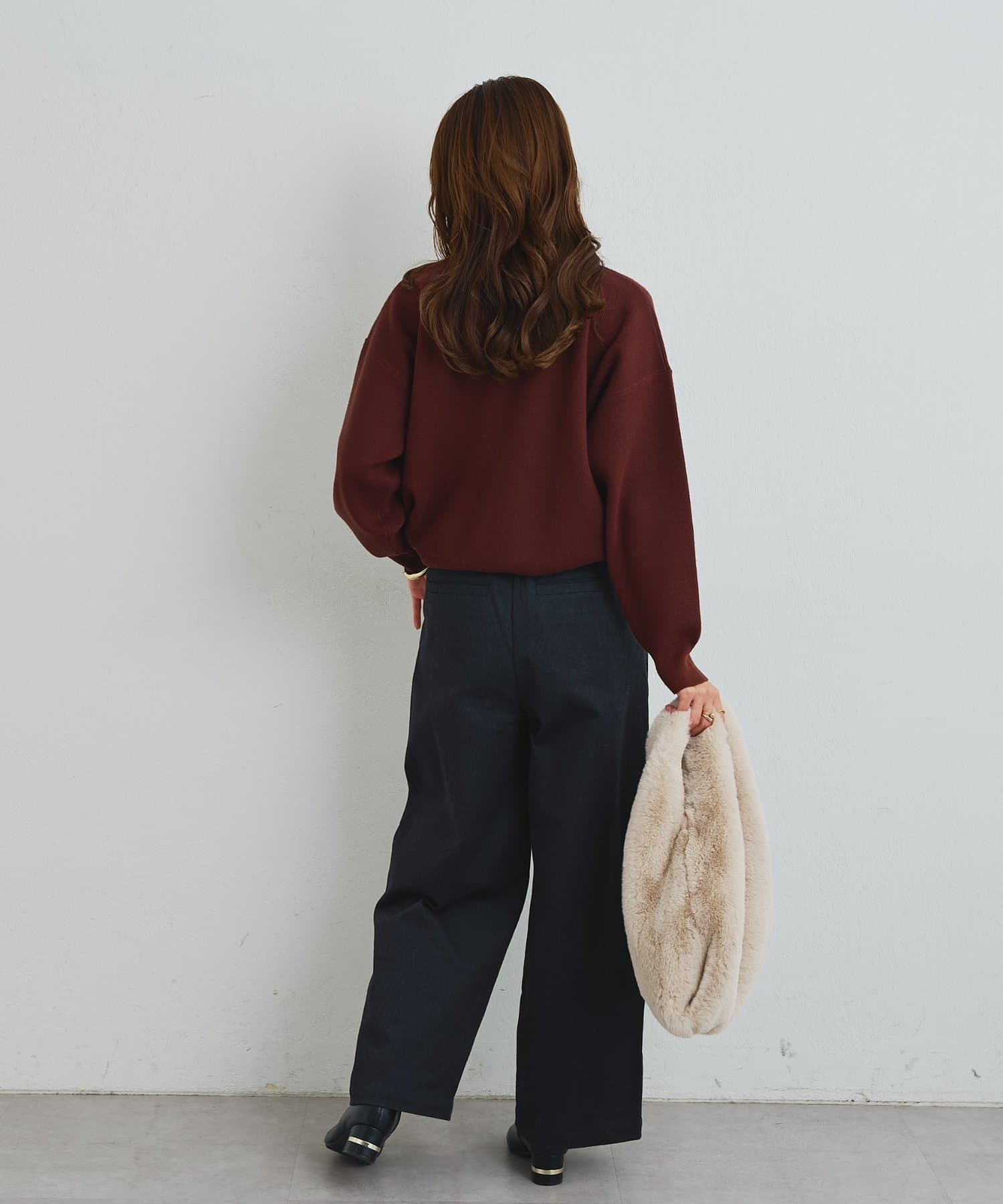 un dix cors(アンディコール) 《デイリーに活躍◎》裏起毛デニムパンツ