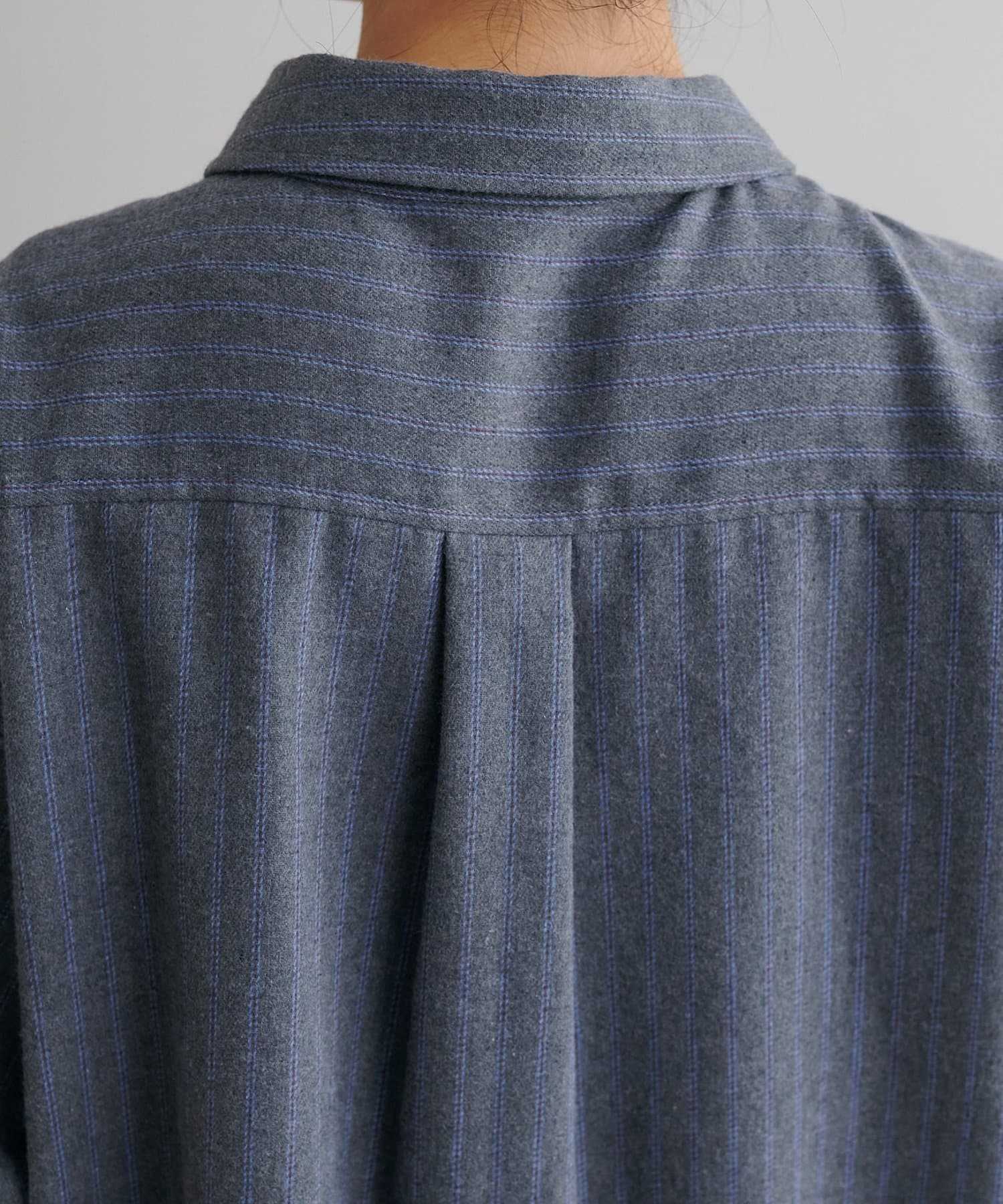 DISCOAT(ディスコート) 【胸元刺繍で着映え◎/万能シャツ】ポケットロゴ刺繍オーバーシャツ《WEB限定》