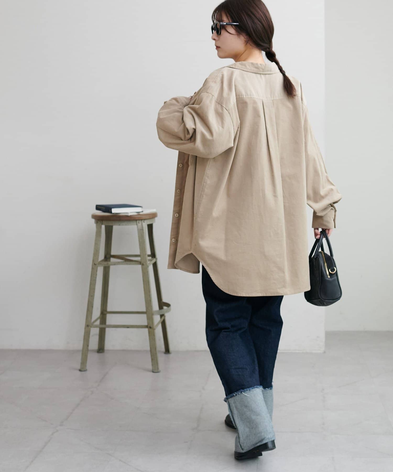 DISCOAT(ディスコート) 【主役級/体型カバー/WEB限定】細コーデュロイオーバーシャツ