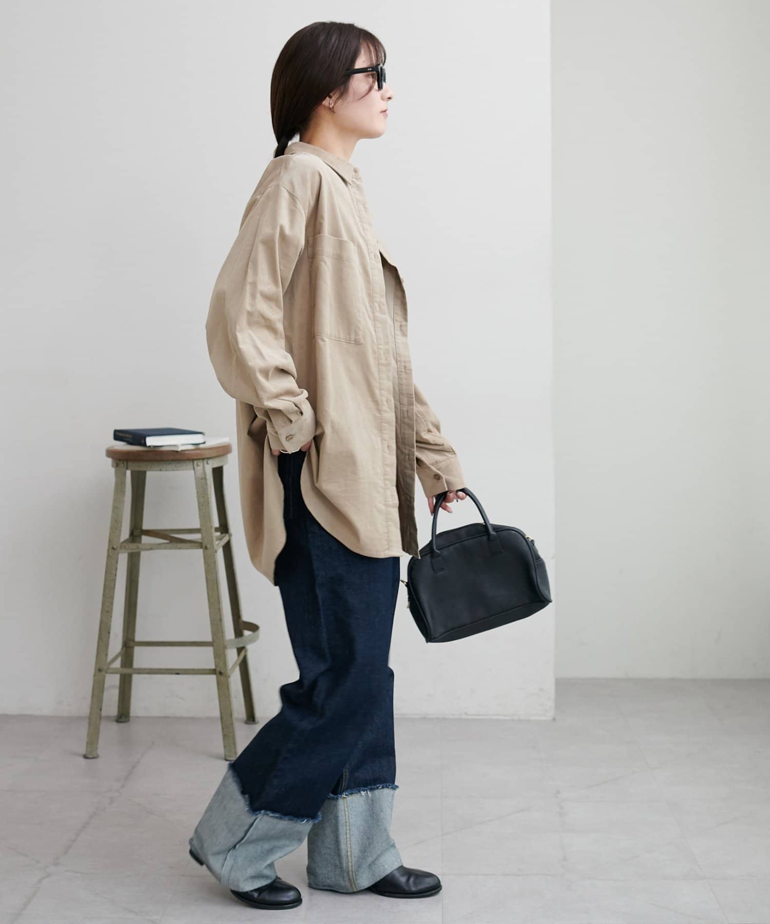 DISCOAT(ディスコート) 【主役級/体型カバー/WEB限定】細コーデュロイオーバーシャツ