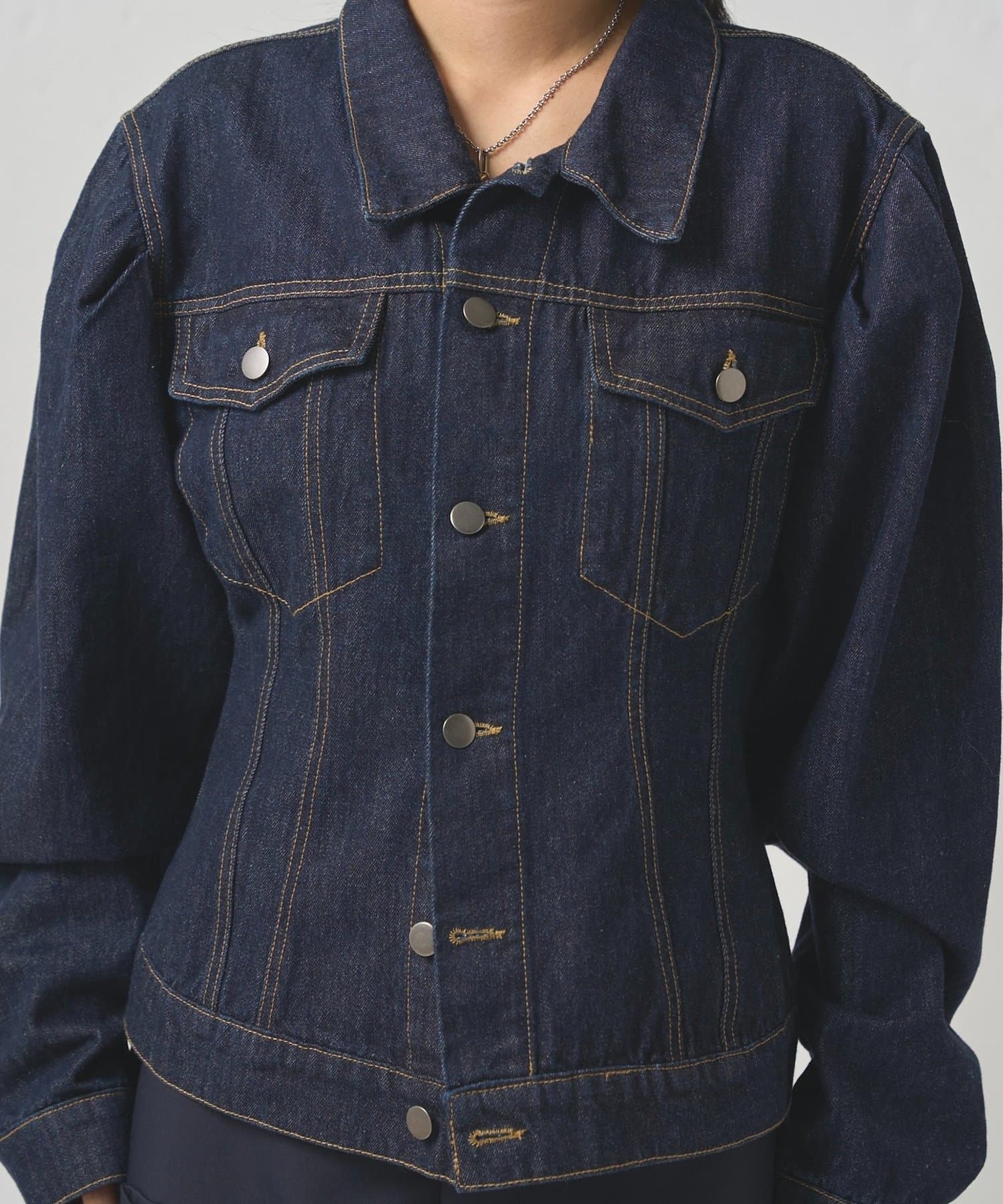 WHO’S WHO gallery(フーズフーギャラリー) PUFF SLEEVE DENIM JACKET