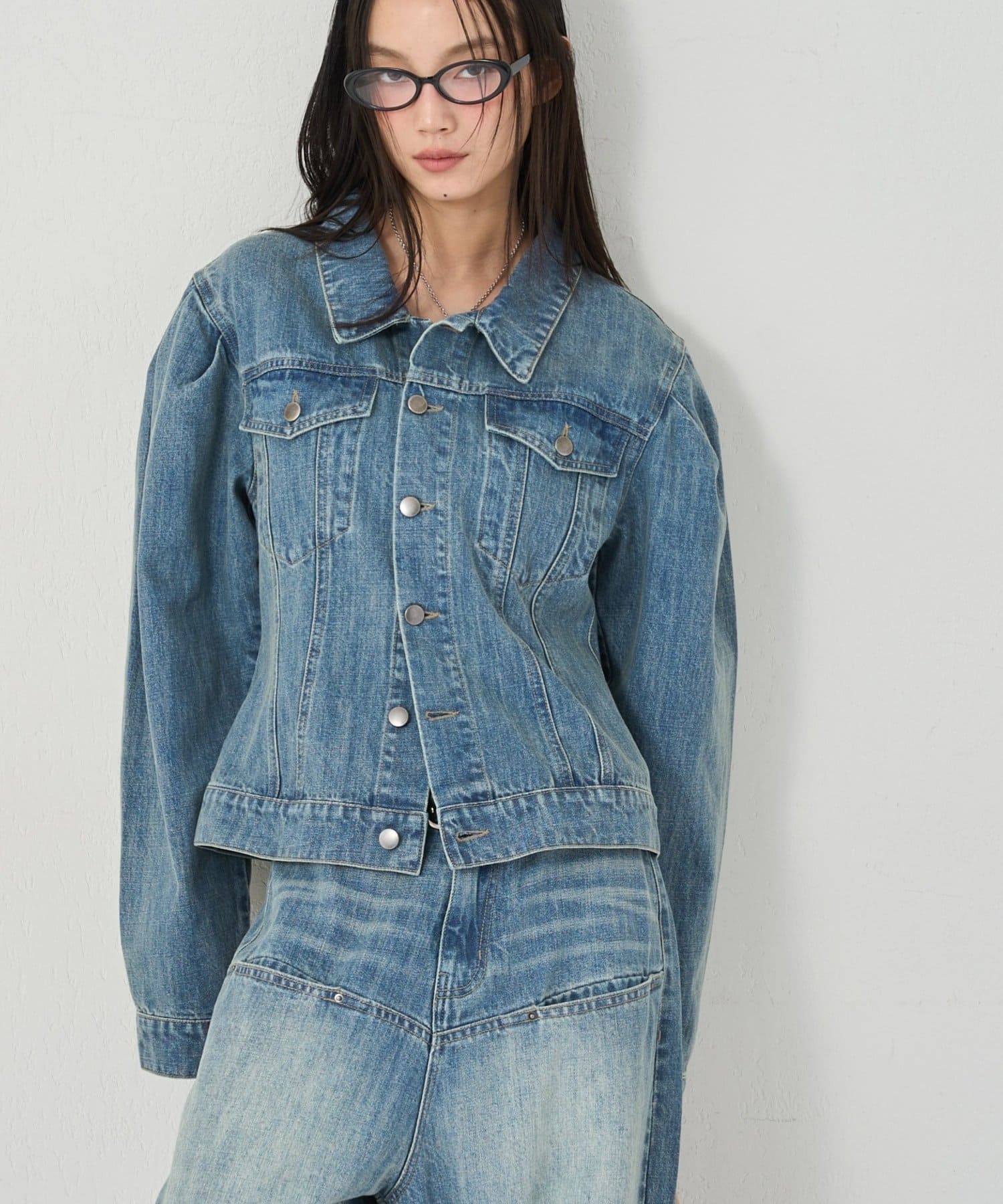 WHO’S WHO gallery(フーズフーギャラリー) PUFF SLEEVE DENIM JACKET