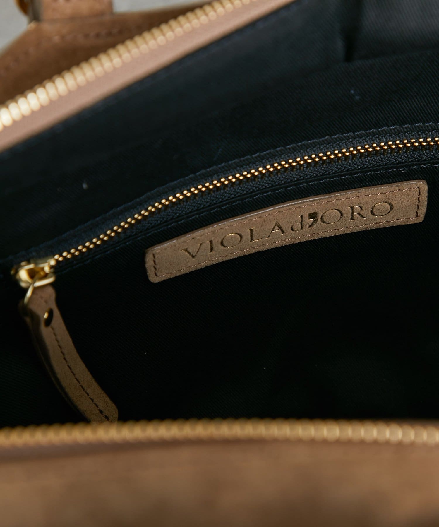 La boutique BonBon(ラブティックボンボン) 【ヴィオラドーロ】スプリットラタンスエードトリミングかごBAG