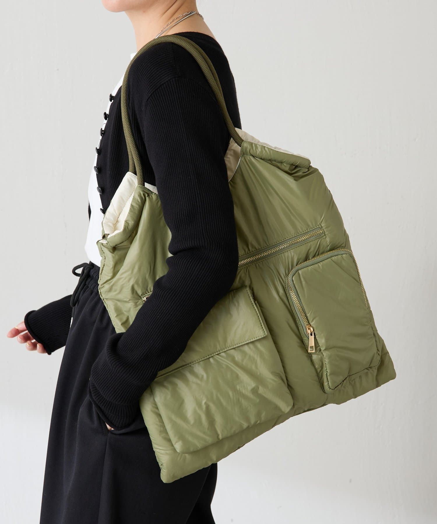 COLLAGE GALLARDAGALANTE(コラージュ ガリャルダガランテ) 【PAPILLONNER/パピヨネ】リバーシブルパフィートートバッグ