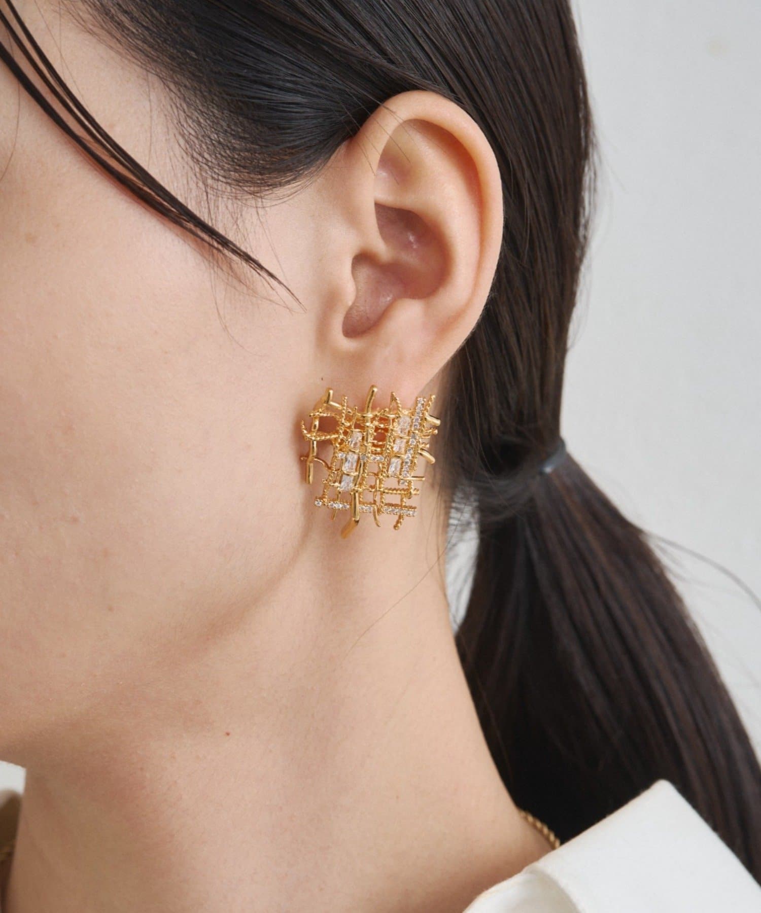 LOUNGEDRESS(ラウンジドレス) 【GALENA/ガレナ】ツイードピアス