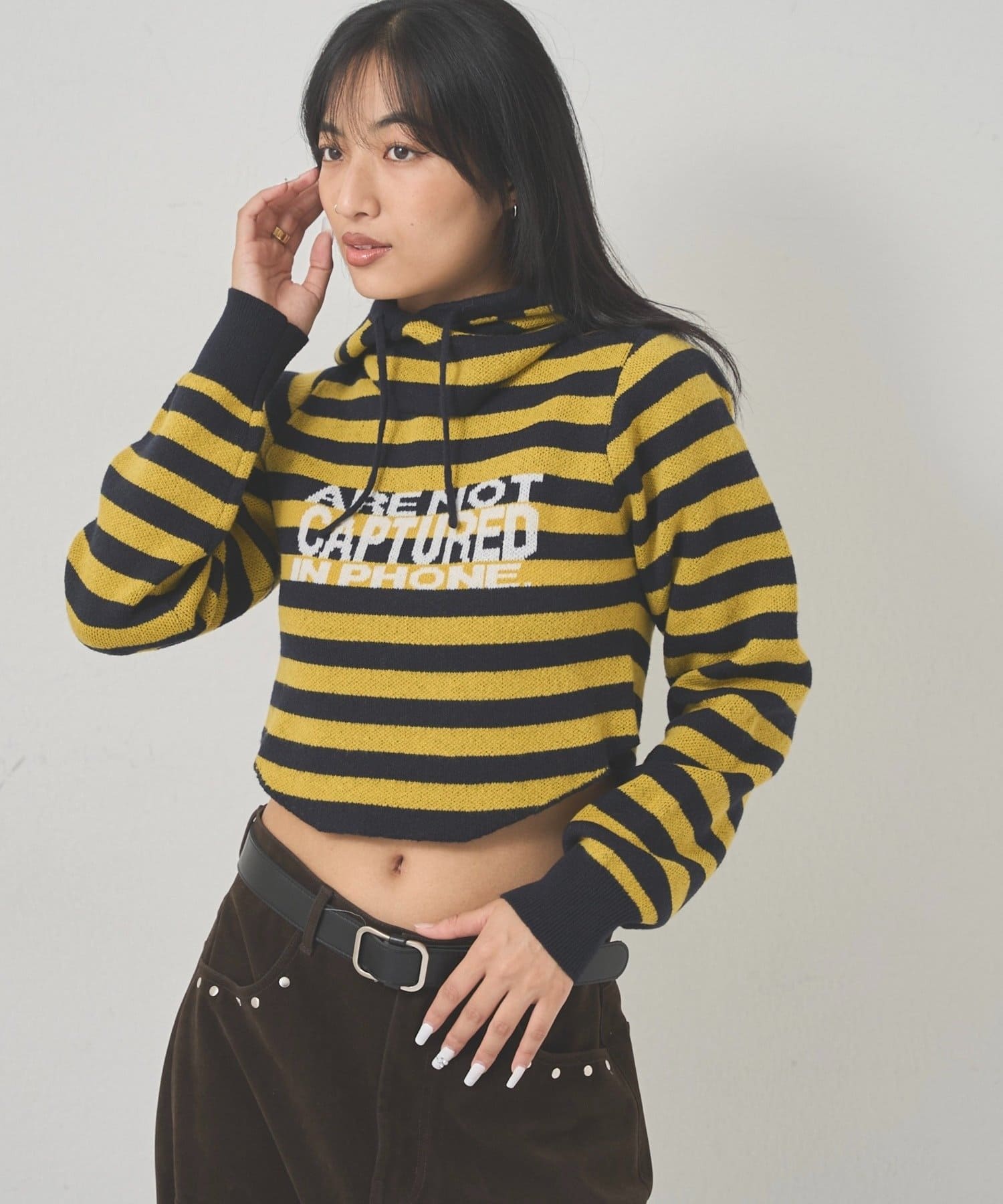 2WAY ロゴボーダーフーディニット | WHO'S WHO gallery 2WAY ロゴボーダーフーディニット | WHO'S WHO gallery