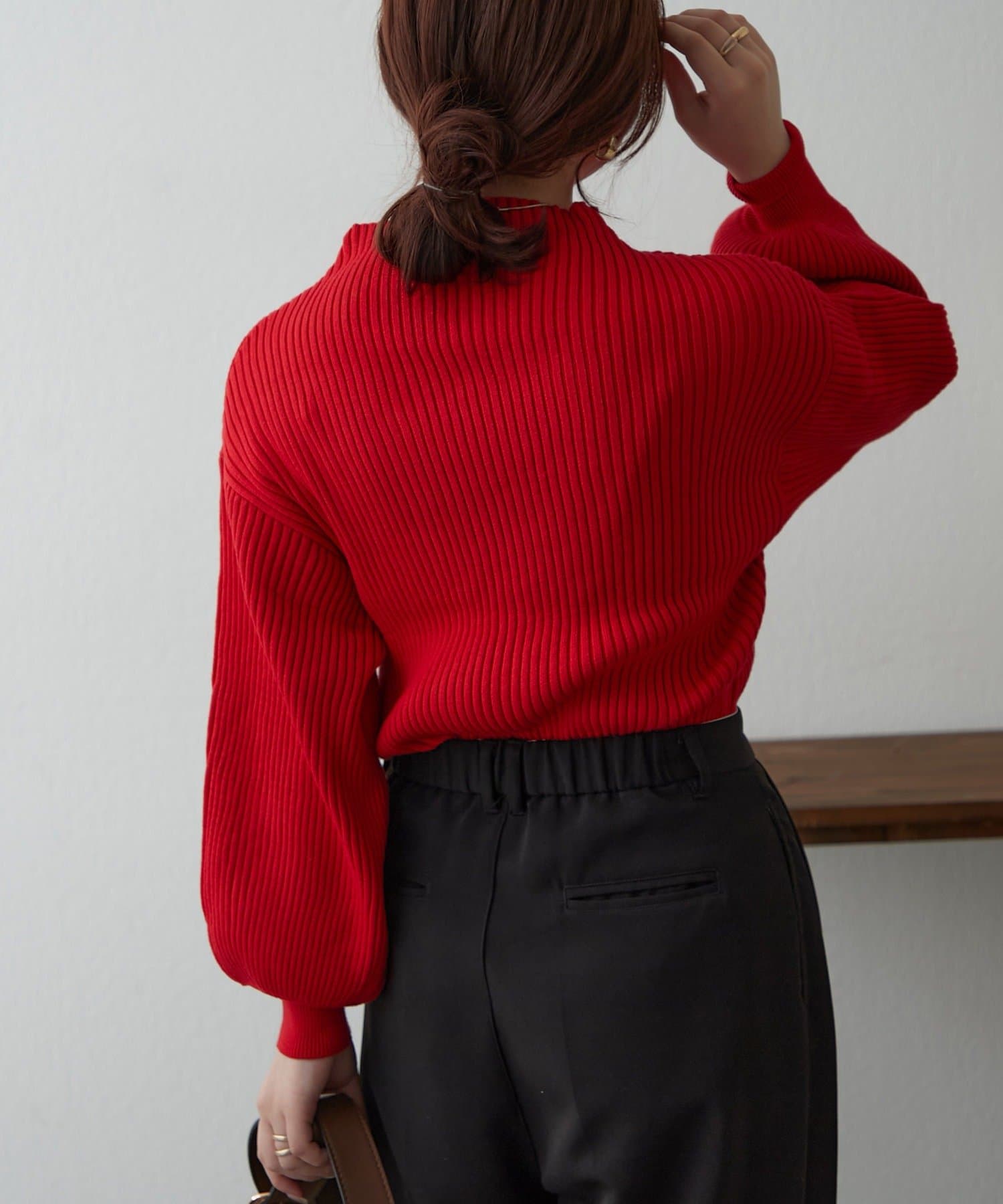 NICE CLAUP / OLIVE des OLIVE OUTLET(ナイスクラップ  / オリーブ デ オリーブ アウトレット) プチプラseries♡【RMAF】PBTボトルネックニット