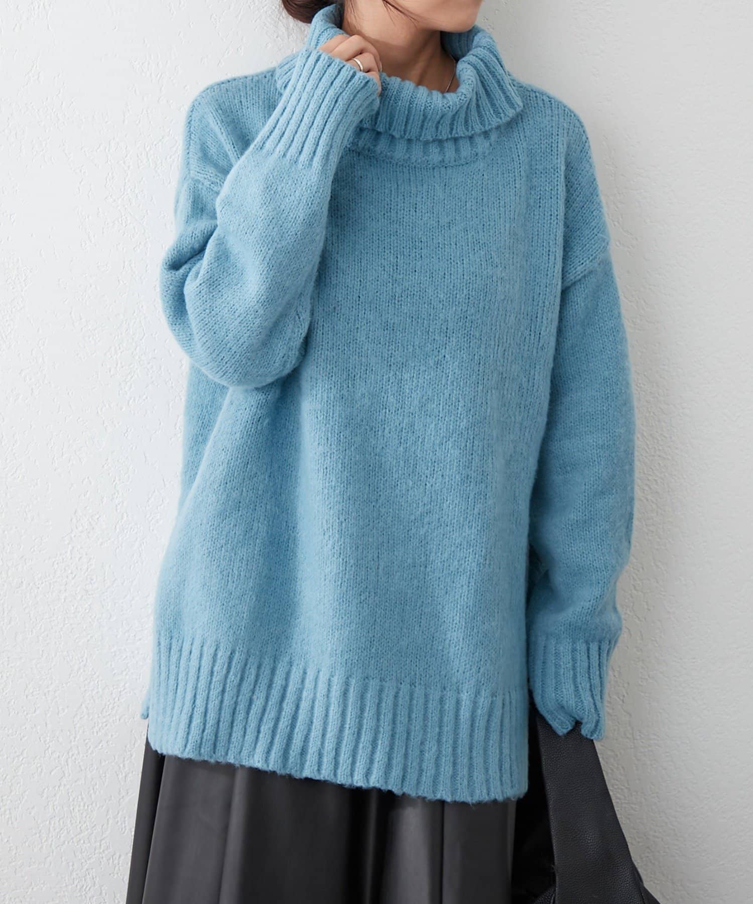 NICE CLAUP / OLIVE des OLIVE OUTLET(ナイスクラップ  / オリーブ デ オリーブ アウトレット) プチプラseries♡【RMAF】タートルネック起毛トップス