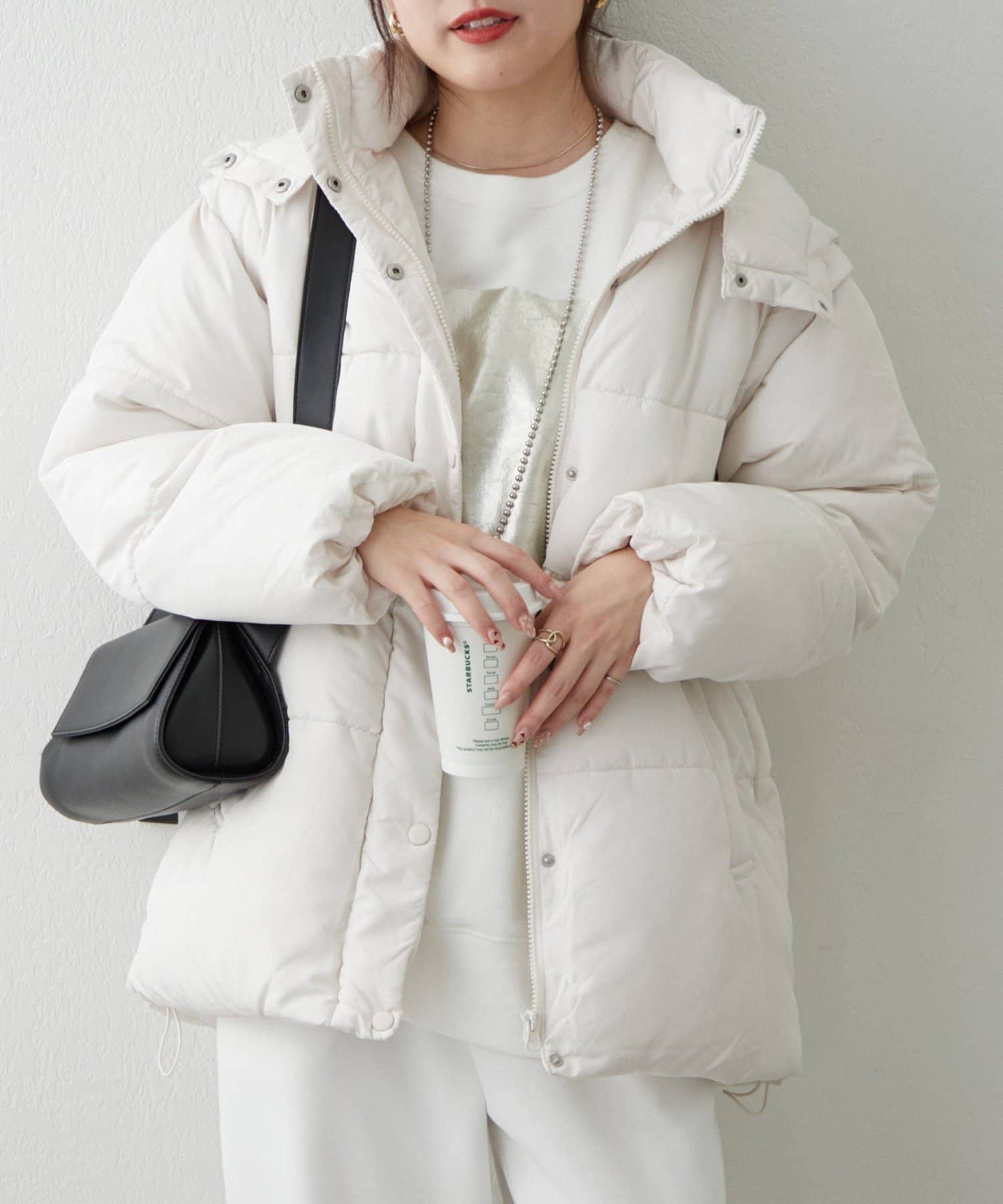 NICE CLAUP / OLIVE des OLIVE OUTLET(ナイスクラップ  / オリーブ デ オリーブ アウトレット) プチプラseries♡【RMAF】袖取り外し中綿ブルゾン