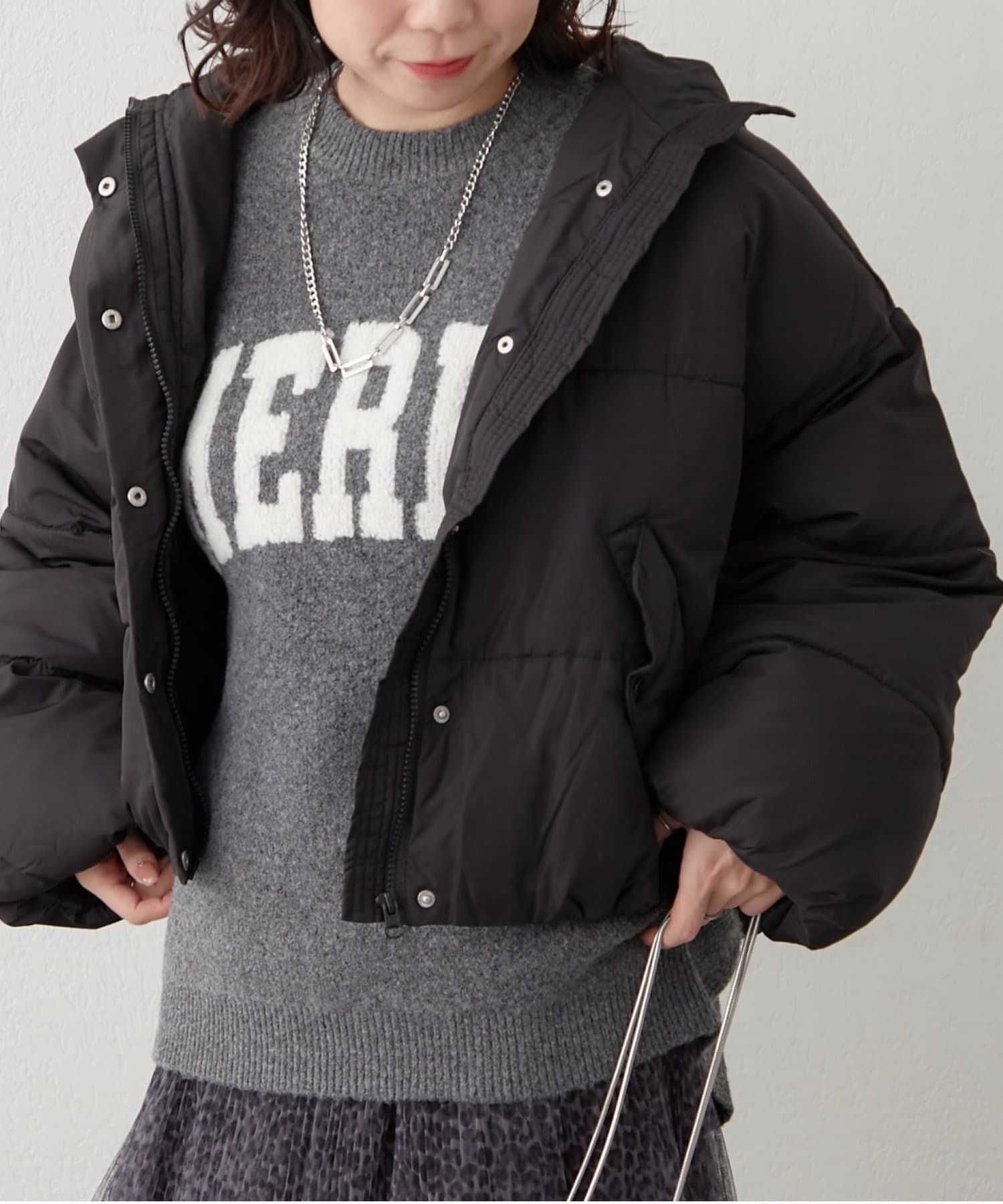 NICE CLAUP / OLIVE des OLIVE OUTLET(ナイスクラップ  / オリーブ デ オリーブ アウトレット) プチプラseries♡【RMAF】フード中綿ジャケット