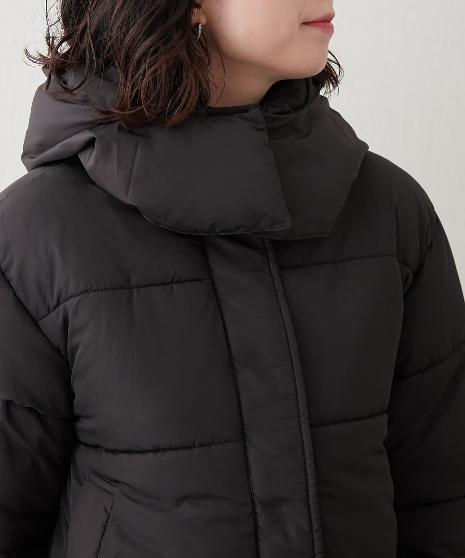 NICE CLAUP / OLIVE des OLIVE OUTLET(ナイスクラップ  / オリーブ デ オリーブ アウトレット) プチプラseries♡【RMAF】フード付き２WAY中綿ジャケット
