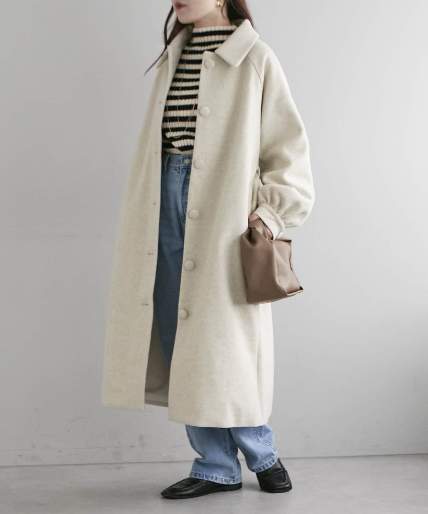 NICE CLAUP / OLIVE des OLIVE OUTLET(ナイスクラップ  / オリーブ デ オリーブ アウトレット) プチプラseries♡【RMAF】ケープ取り外しシングルコート