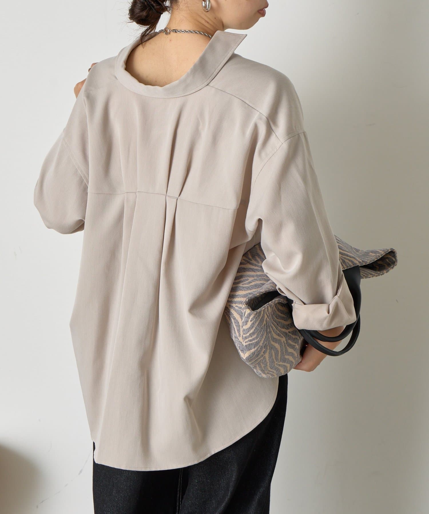 Jena　espace merveilleux(ジェナ　エスパスメルヴェイユ) バックタックチェックシャツ