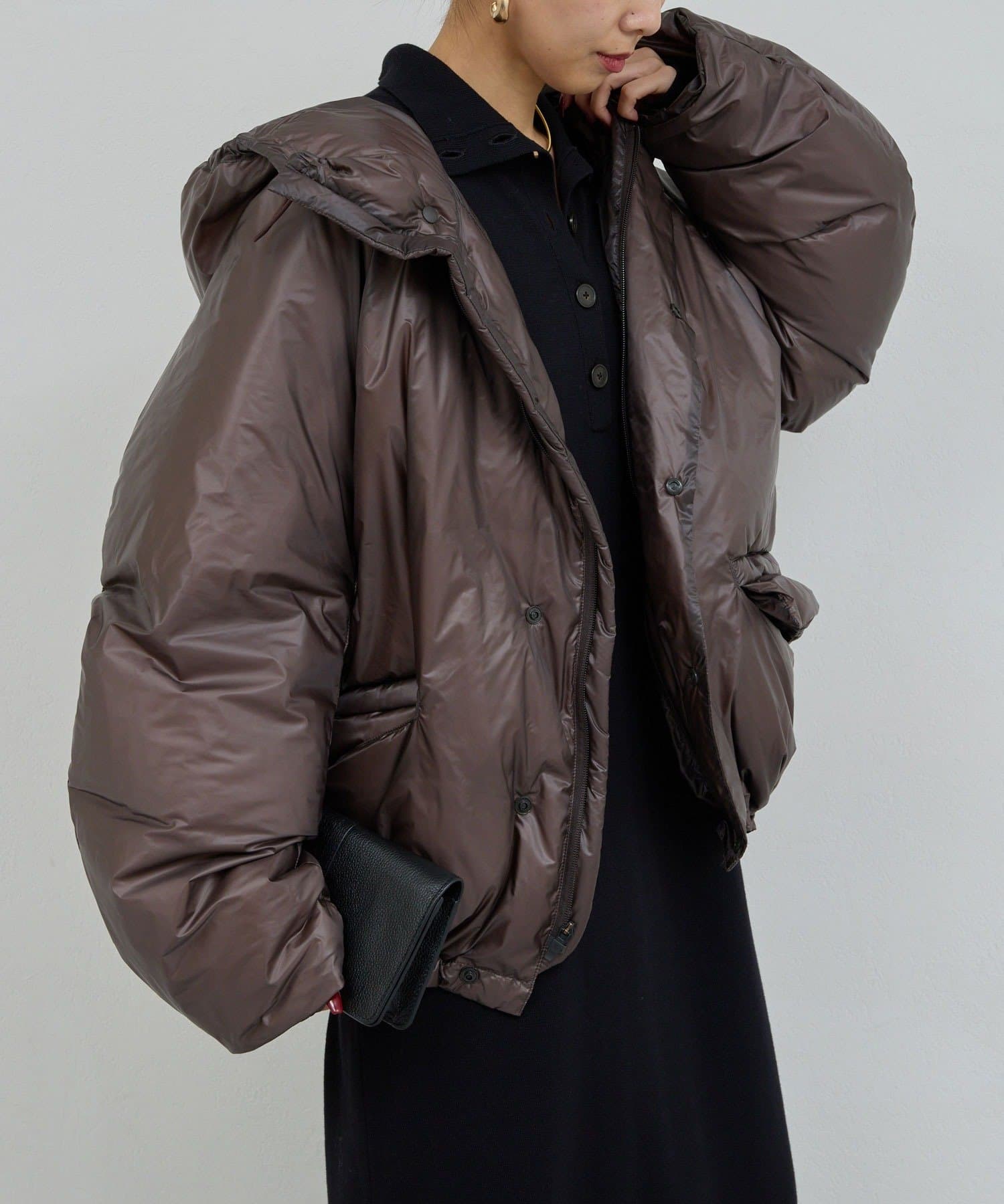 REMI RELIEF × GALLARDAGALANTE コート黒 GALLARDAGALANTE（ガリャルダガランテ）の「【REMI RELIEF】撥水