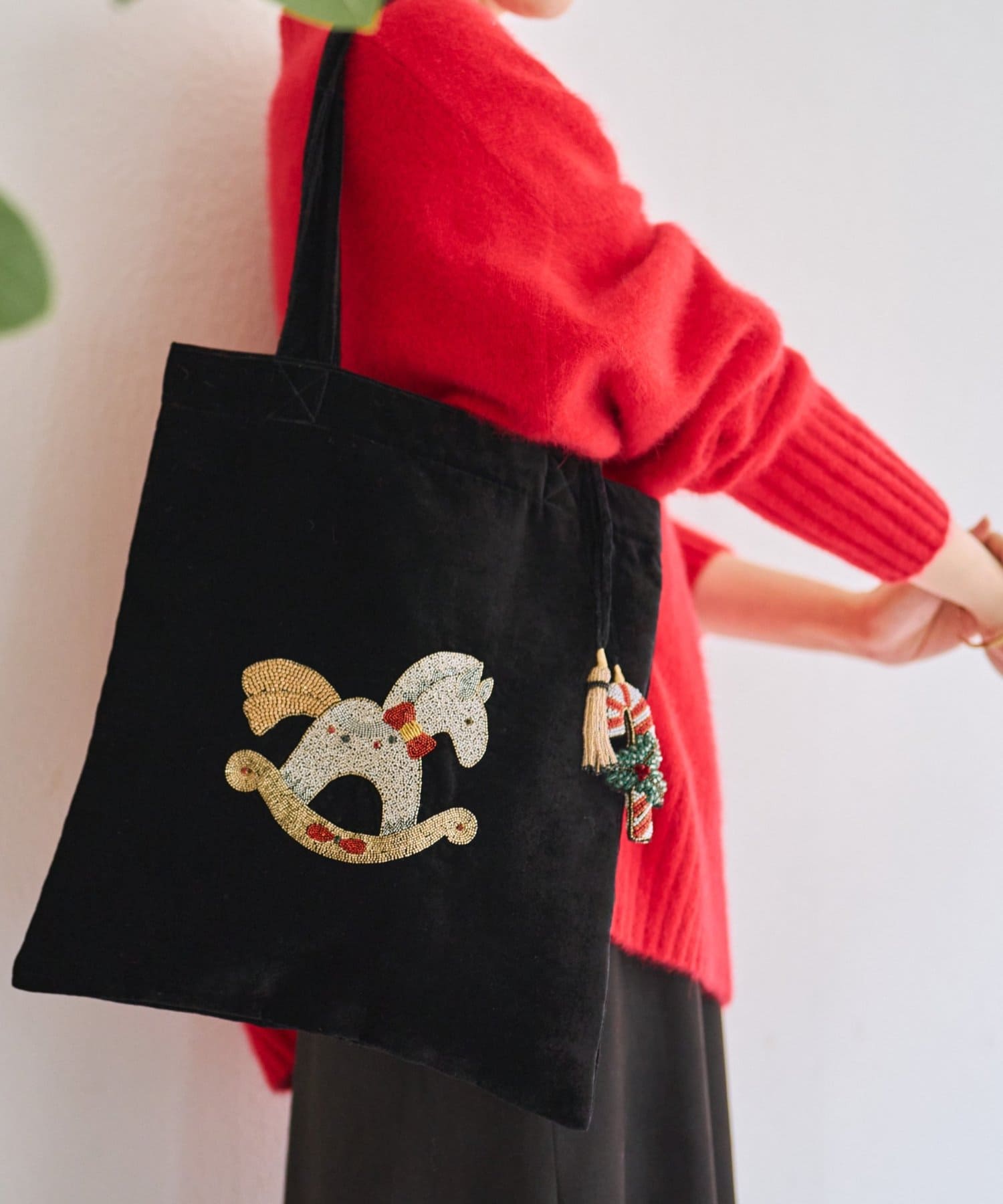 BEARDSLEY(ビアズリー) 《CITRUS》木馬刺繍トートバッグ