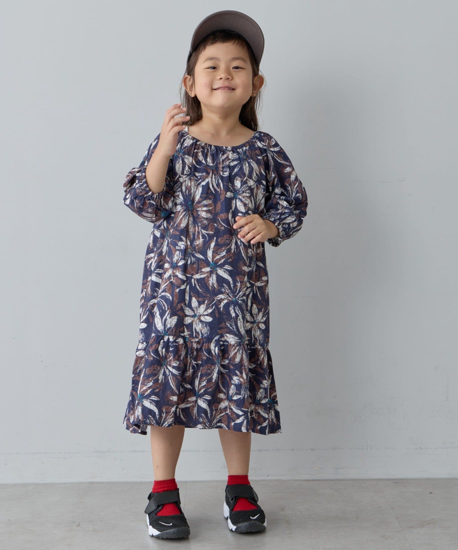 OUTLET(アウトレット) 【CIAOPANIC TYPY】【KIDS】アフリカンバティック柄ワンピース
