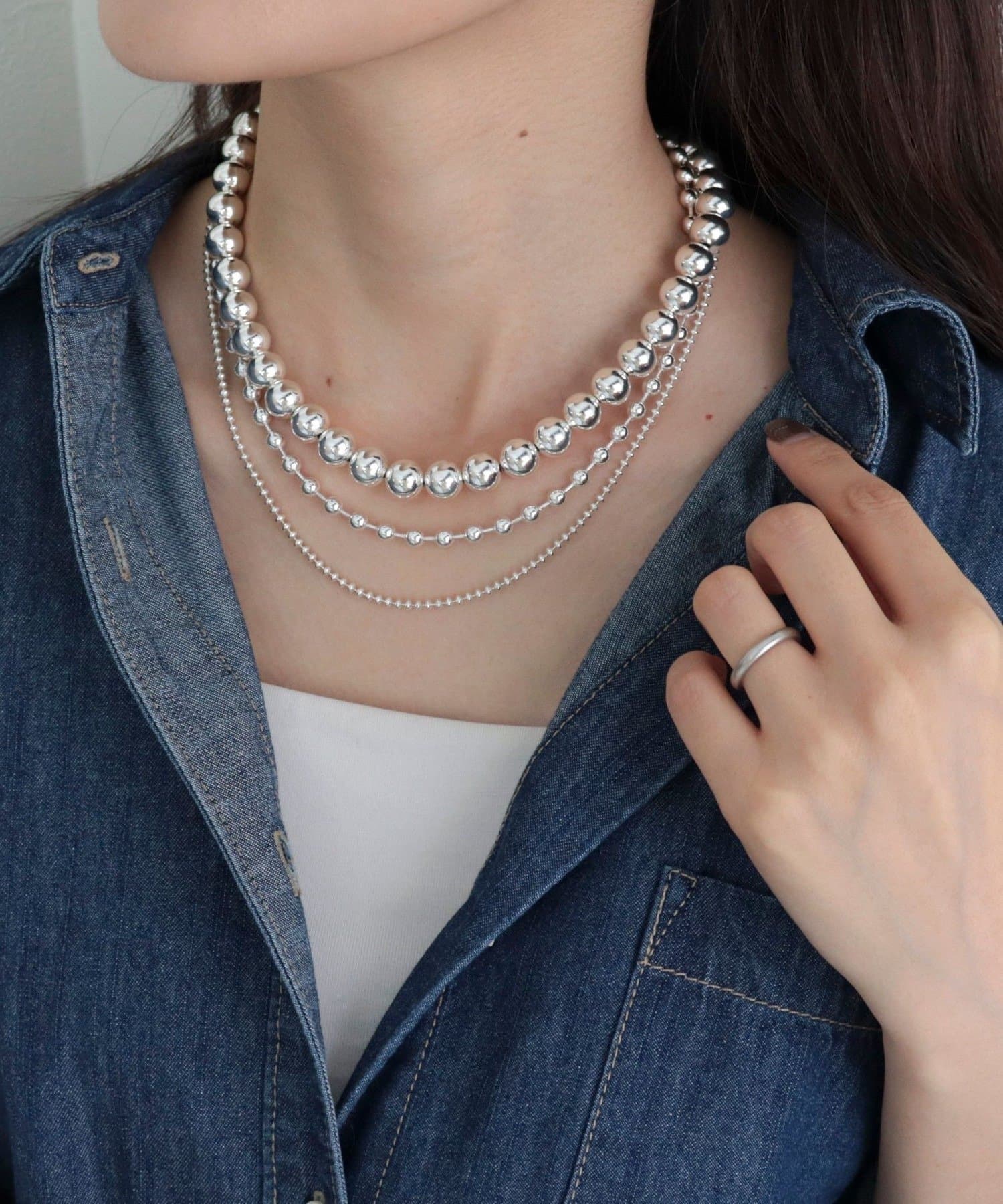  ✨ジョージジェンセン　パール　ネックレス　ボール GEORG JENSEN✨ジョージジェンセン パール ネックレス ボール
