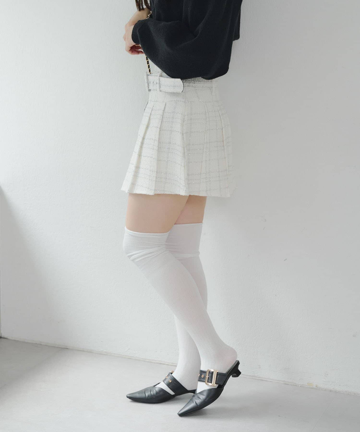 ラメツイードミニスカート | NICE CLAUP / OLIVE des OLIVE OUTLET