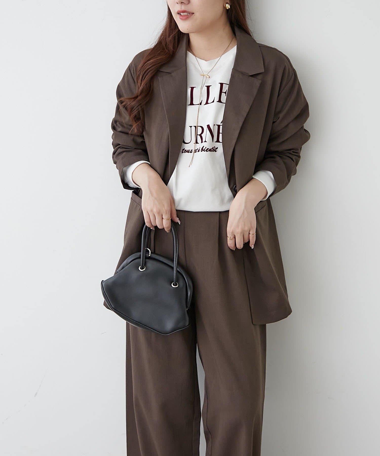 SETテーラージャケット+パンツ | NICE CLAUP / OLIVE des OLIVE OUTLET