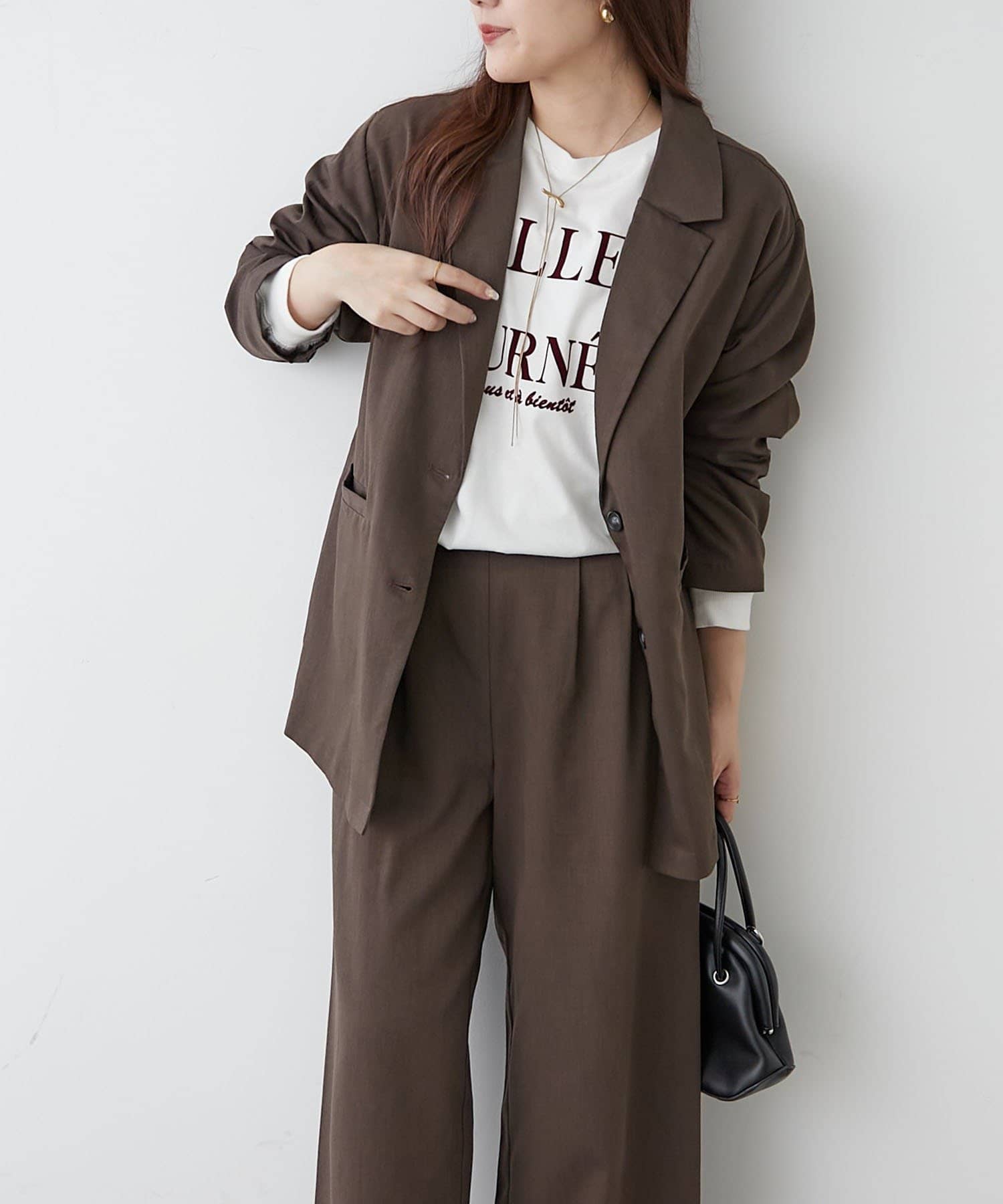 SETテーラージャケット+パンツ | NICE CLAUP / OLIVE des OLIVE