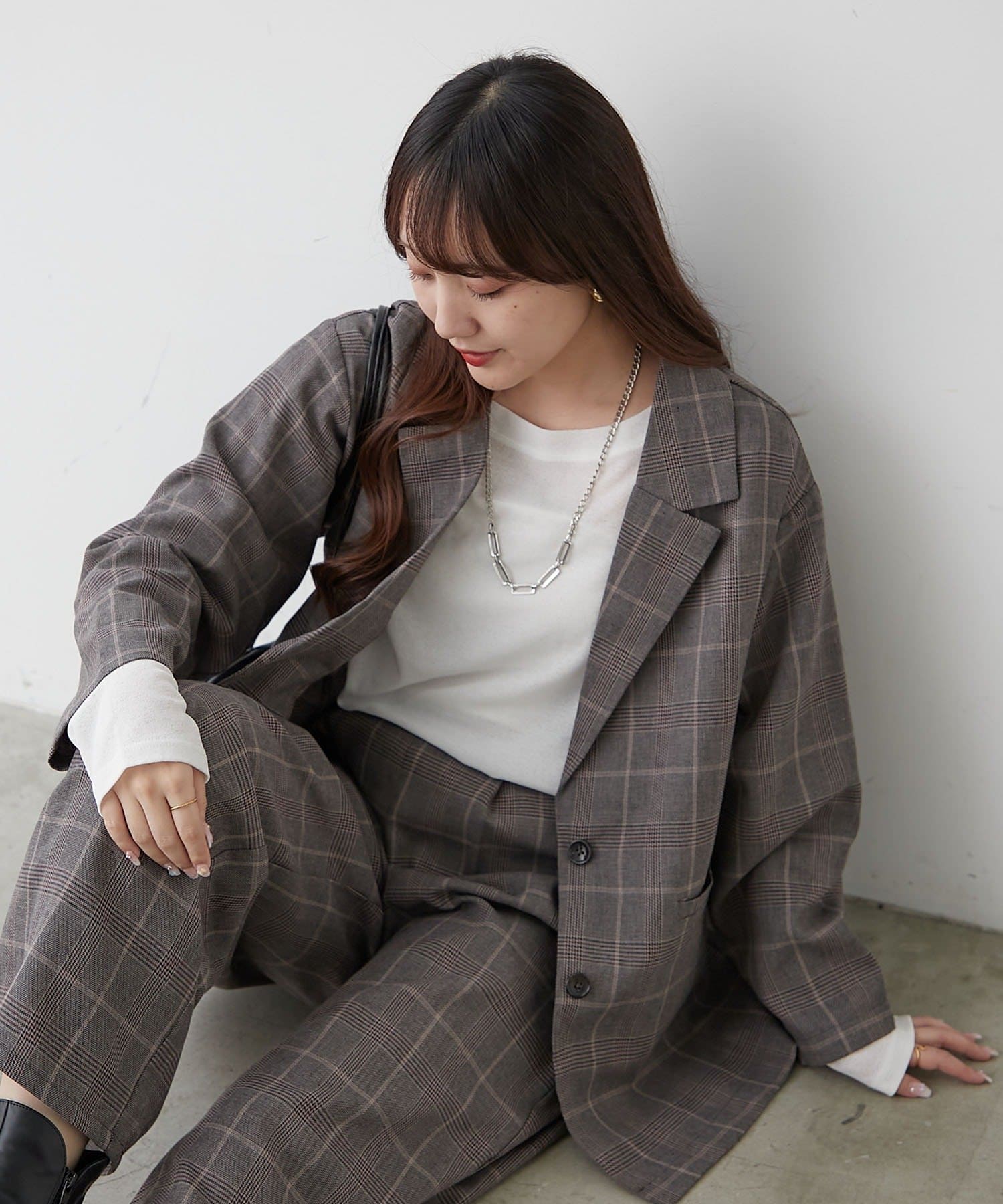 SETテーラージャケット+パンツ | NICE CLAUP / OLIVE des OLIVE OUTLET