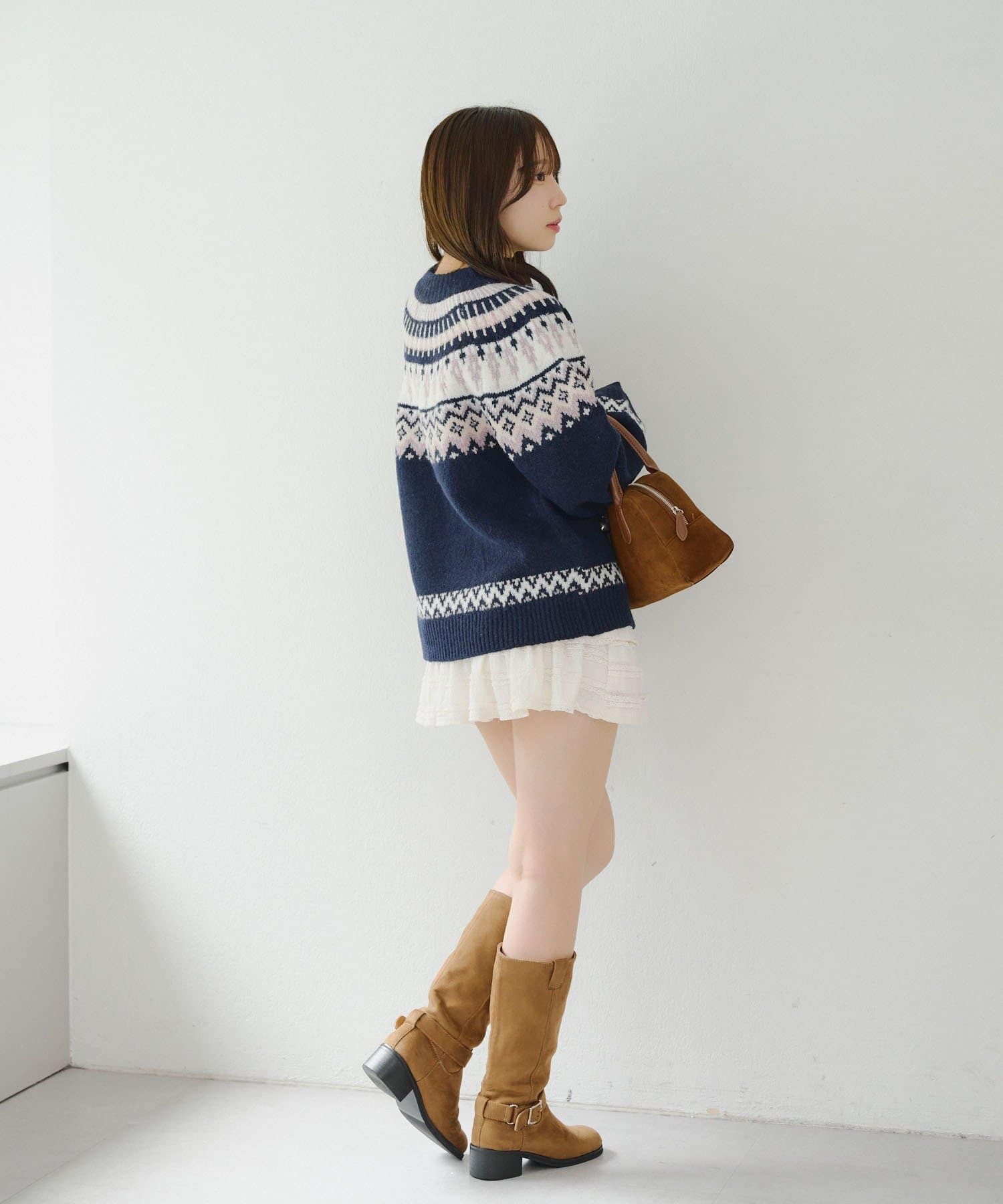 NICE CLAUP / OLIVE des OLIVE OUTLET(ナイスクラップ  / オリーブ デ オリーブ アウトレット) 【RMAF】球心もちもちニット