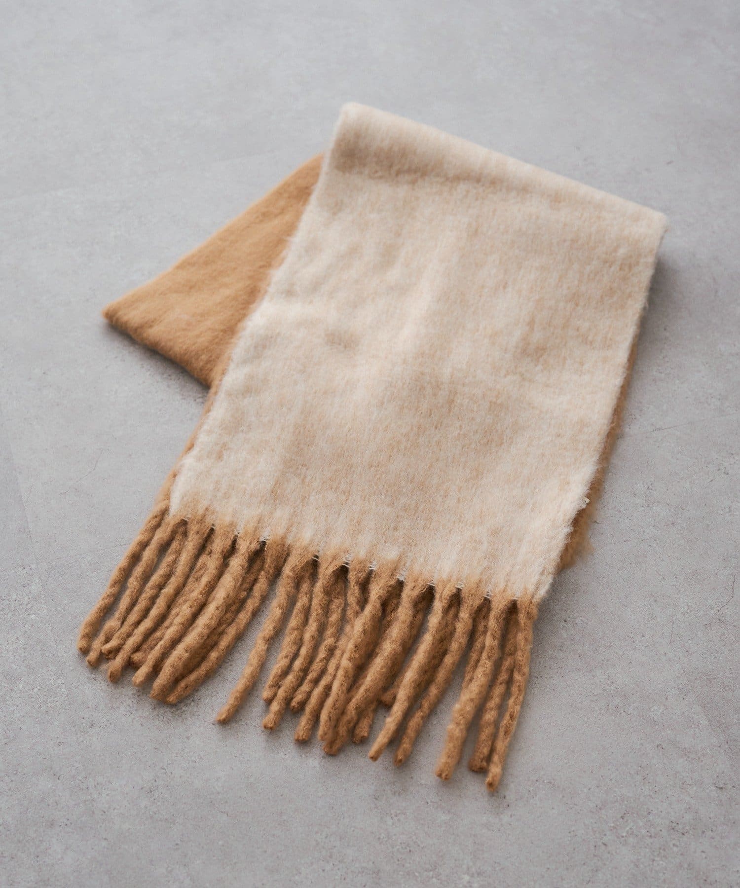 PUAL CE CIN(ピュアルセシン) バイカラーメランジマフラー