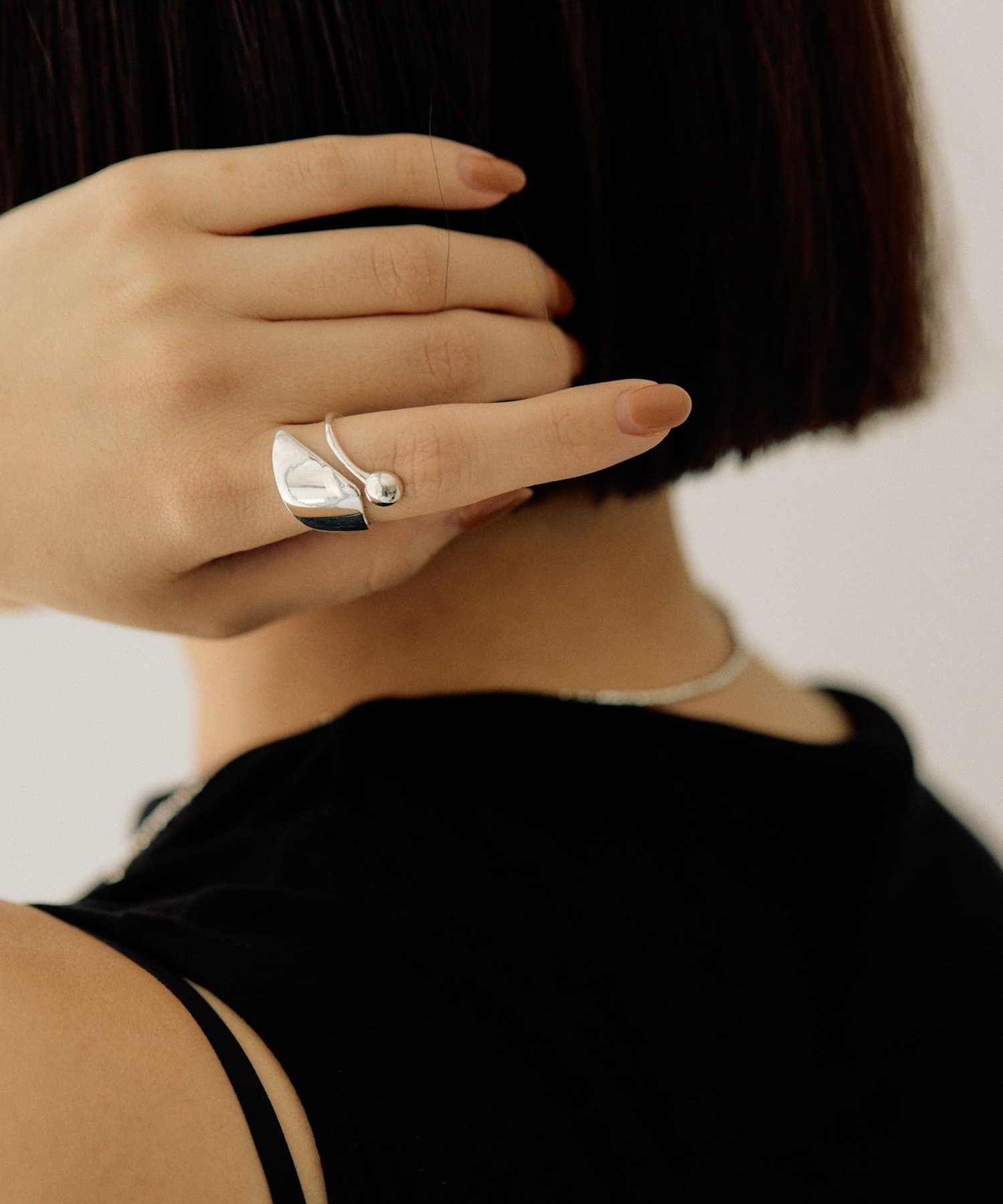 ear PAPILLONNER(イア パピヨネ) 《スターリングシルバー使用》くるりと点リング