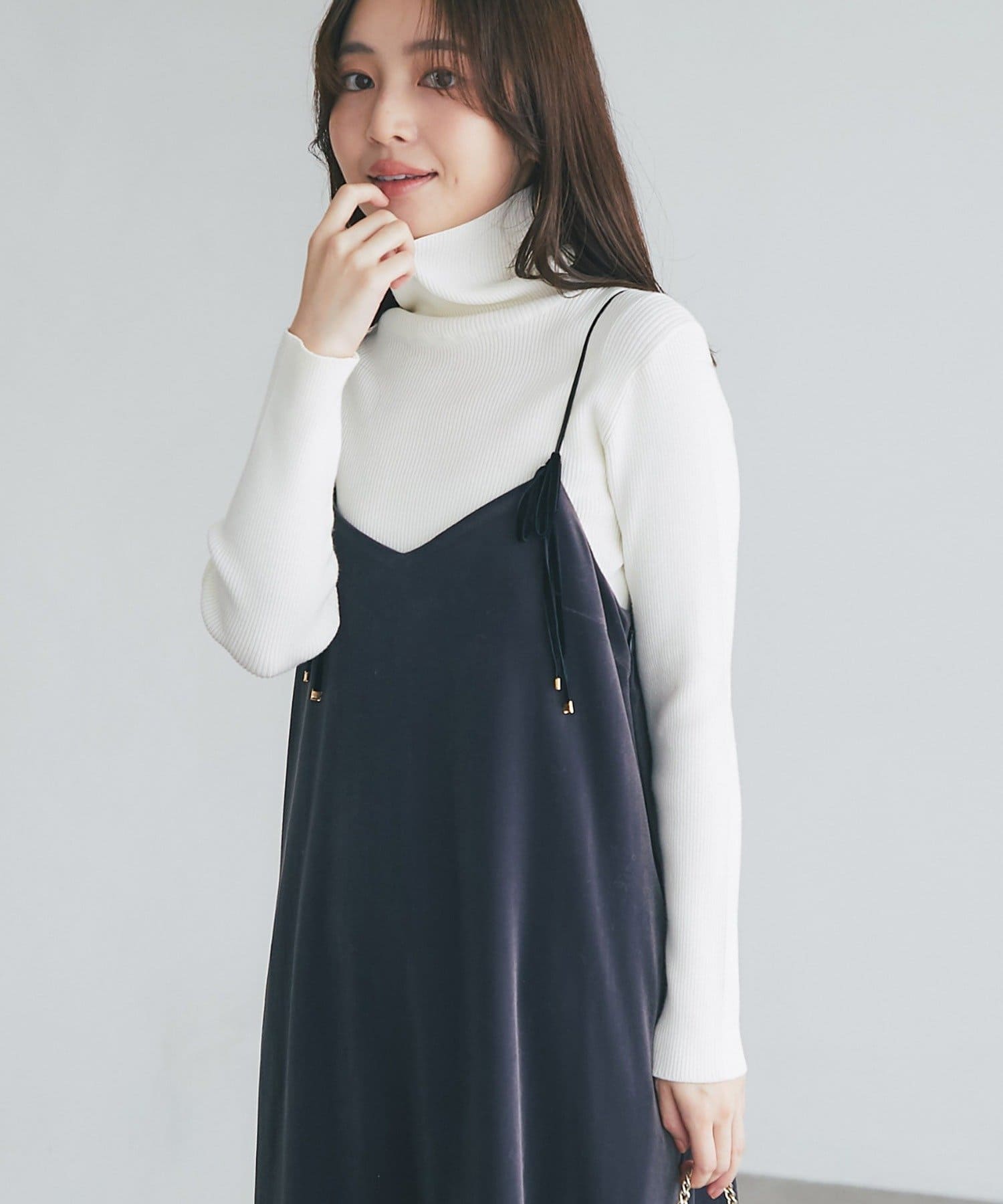 La boutique BonBon(ラブティックボンボン) ベロアキャミワンピース
