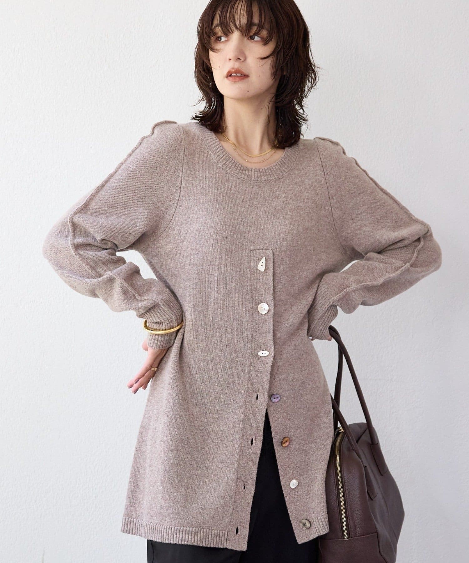 RIVE DROITE(リヴドロワ) 予約【à Nice （ア ・ニース）】スリットニット