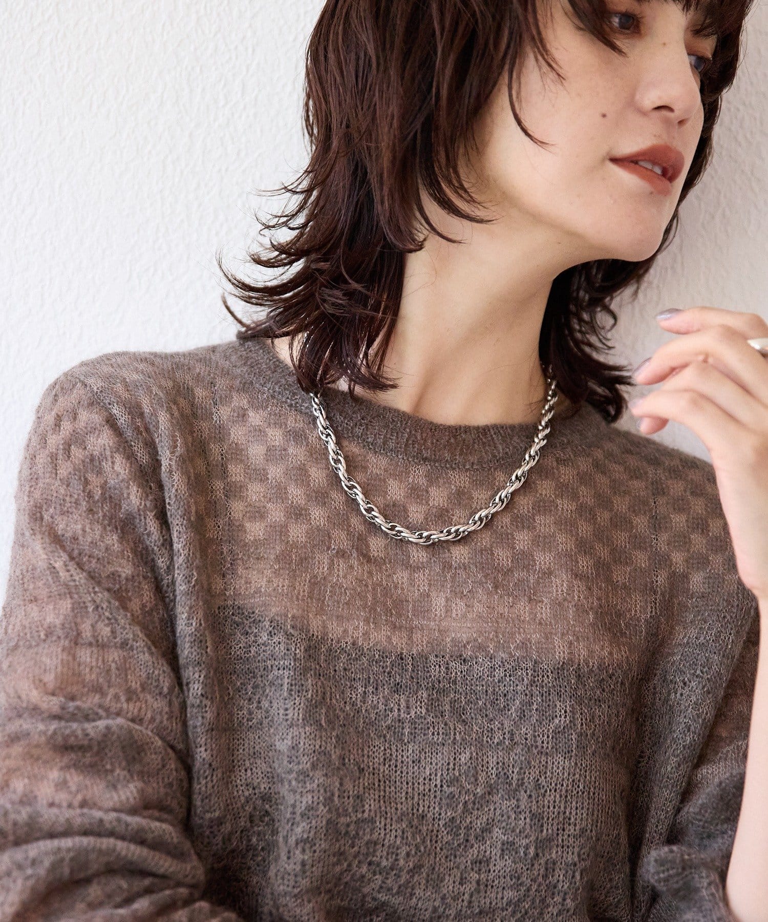 RIVE DROITE(リヴドロワ) 予約【à Nice （ア ・ニース）】モヘヤジャカードニット