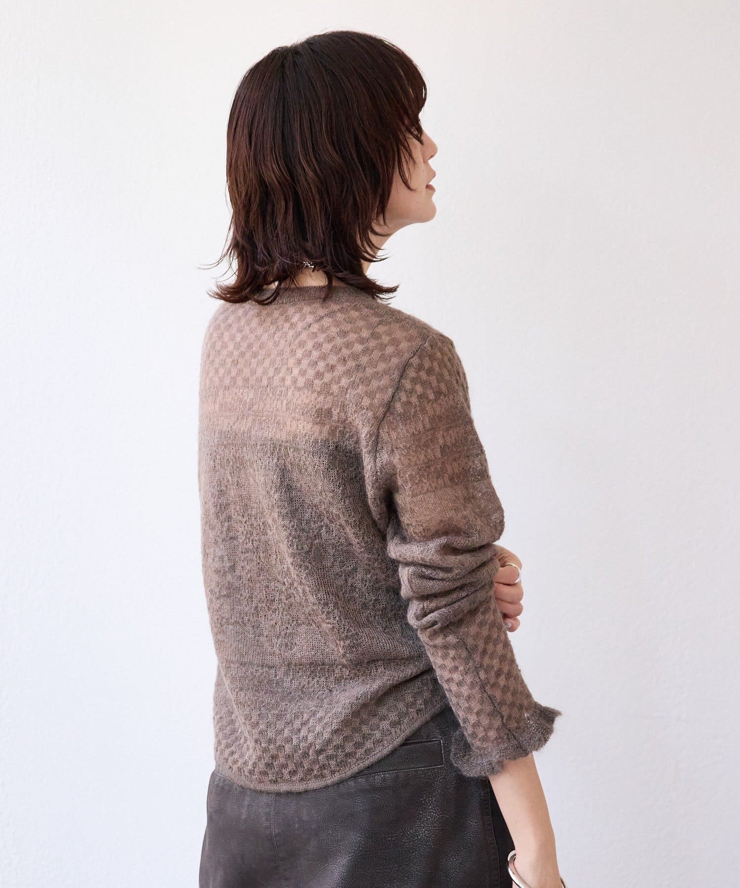 RIVE DROITE(リヴドロワ) 予約【à Nice （ア ・ニース）】モヘヤジャカードニット