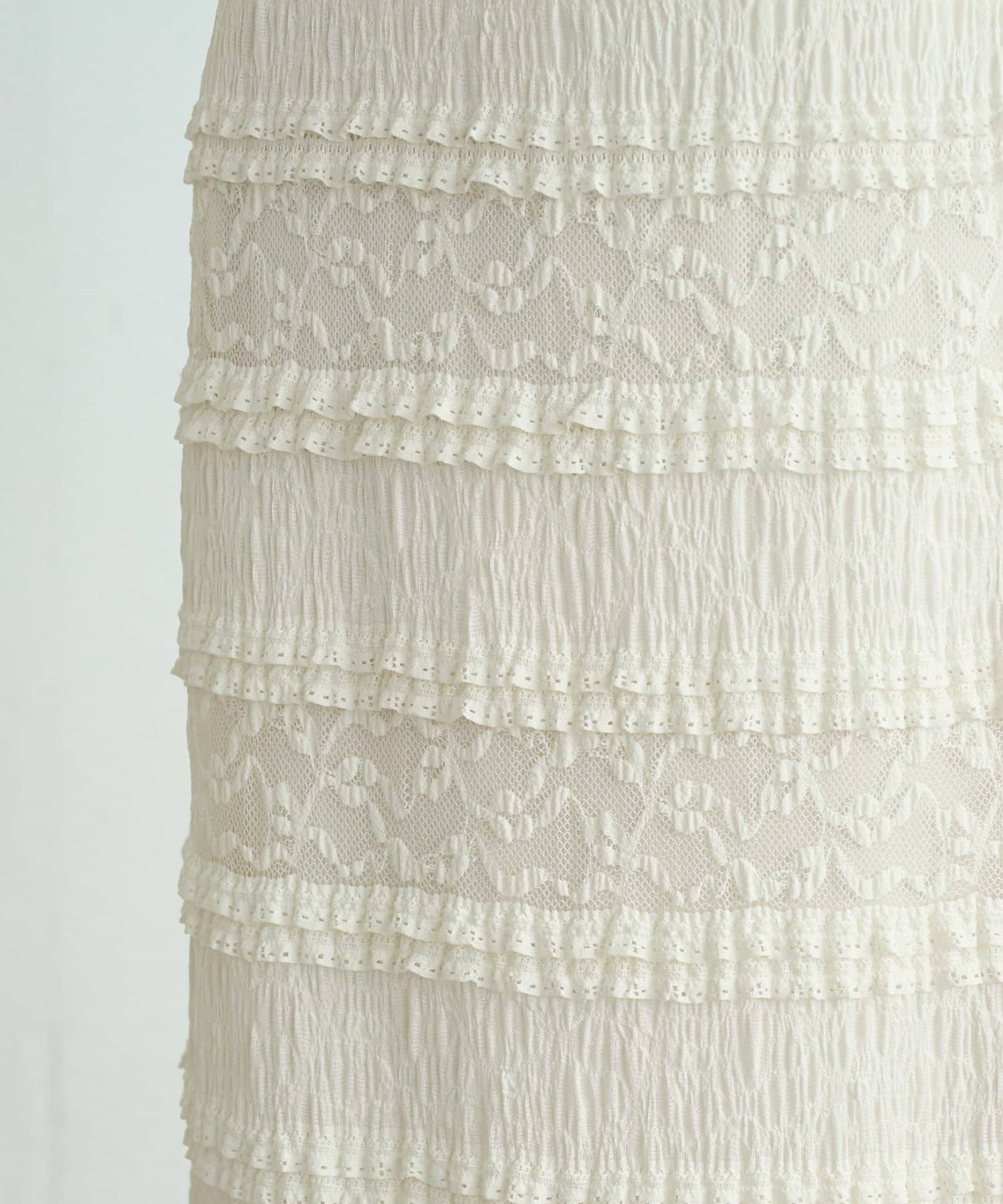 DISCOAT(ディスコート) レース切替ナロースカート